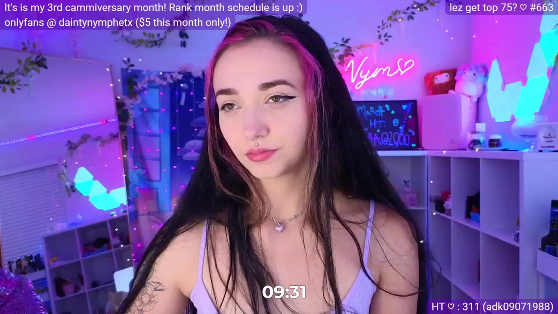 Gallery image thumbnail from Nym_x's myfreecams stream on, 03/08/2023, 05:06 image 14 of 20