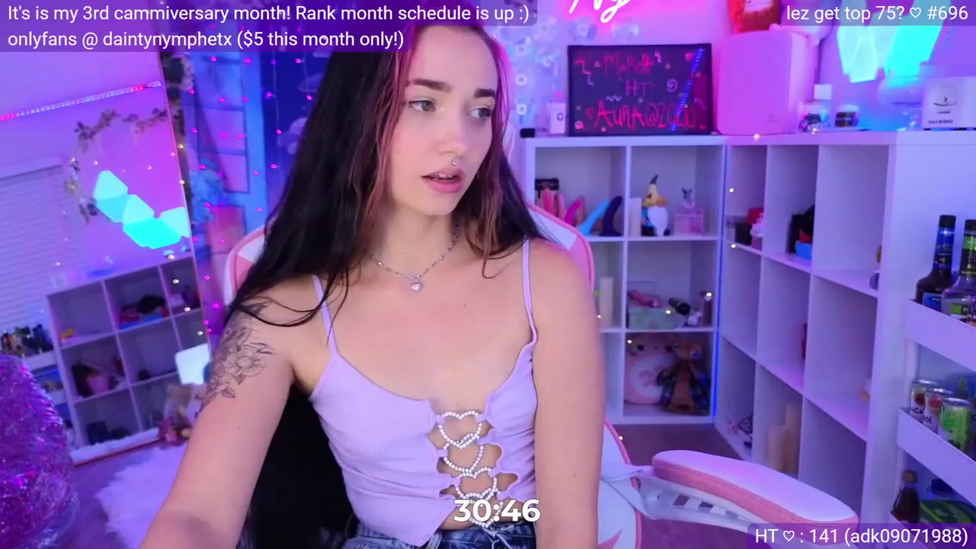 Gallery image thumbnail from Nym_x's myfreecams stream on, 03/08/2023, 05:06 image 3 of 20