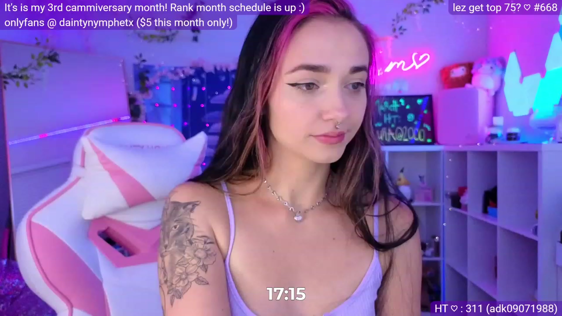 Gallery image thumbnail from Nym_x's myfreecams stream on, 03/08/2023, 05:06 image 10 of 20