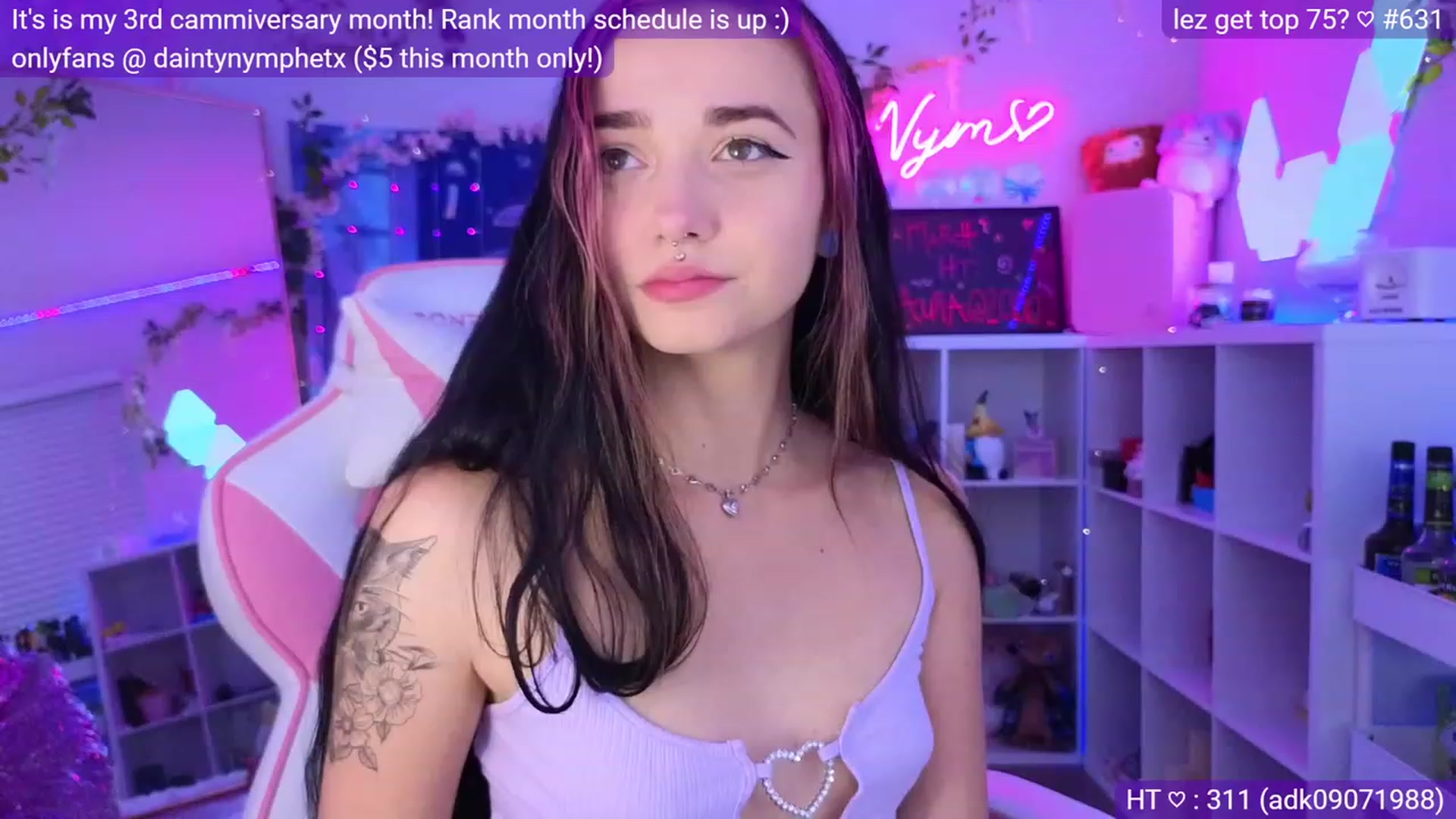 Gallery image thumbnail from Nym_x's myfreecams stream on, 03/08/2023, 05:34 image 20 of 20