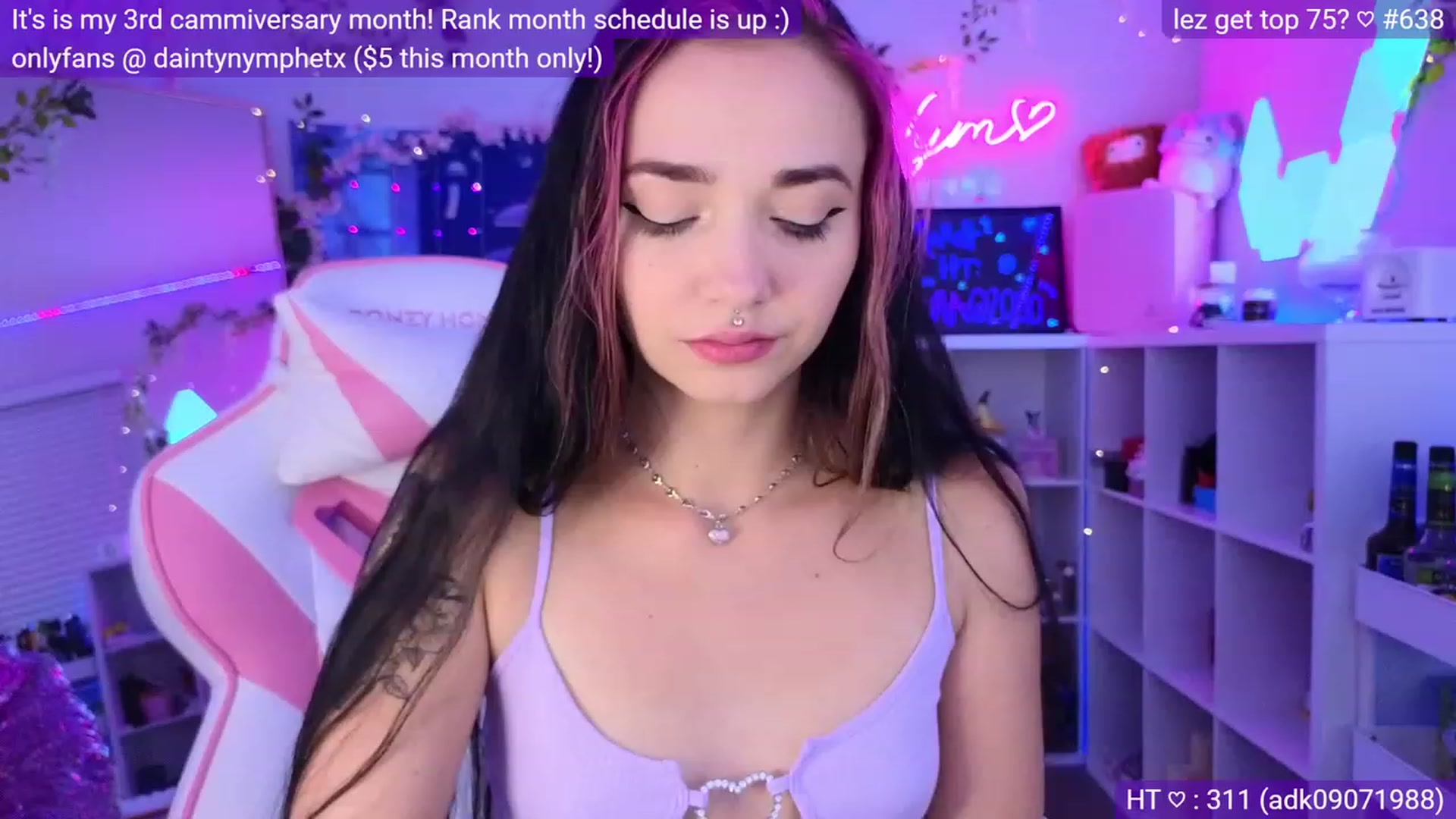 Gallery image thumbnail from Nym_x's myfreecams stream on, 03/08/2023, 05:34 image 14 of 20