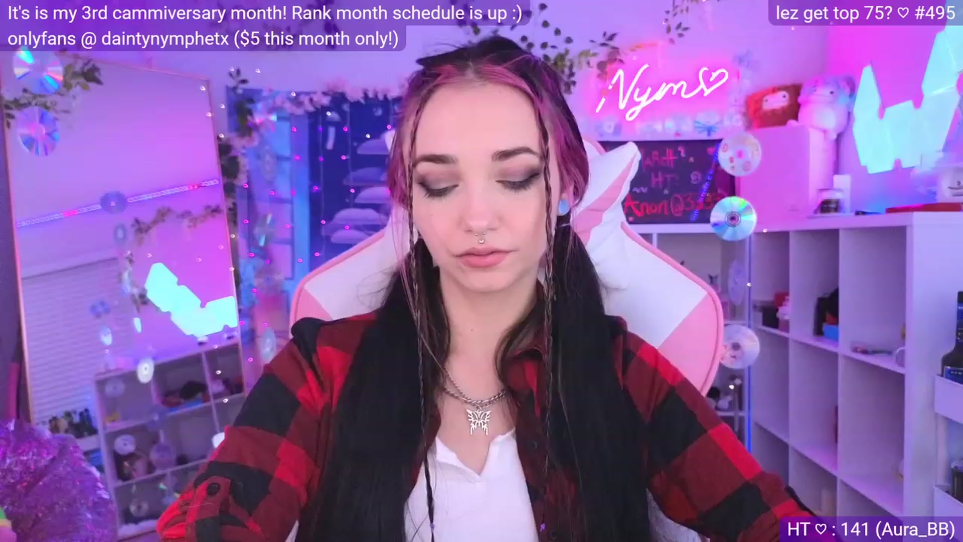 Gallery image thumbnail from Nym_x's myfreecams stream on, 03/13/2023, 02:15 image 1 of 20