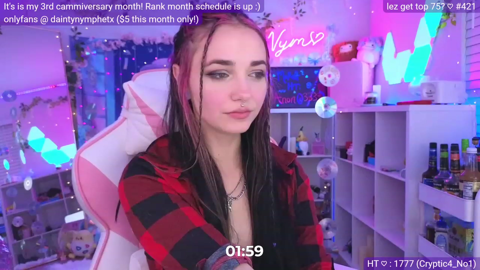 Gallery image thumbnail from Nym_x's myfreecams stream on, 03/13/2023, 04:34 image 16 of 20