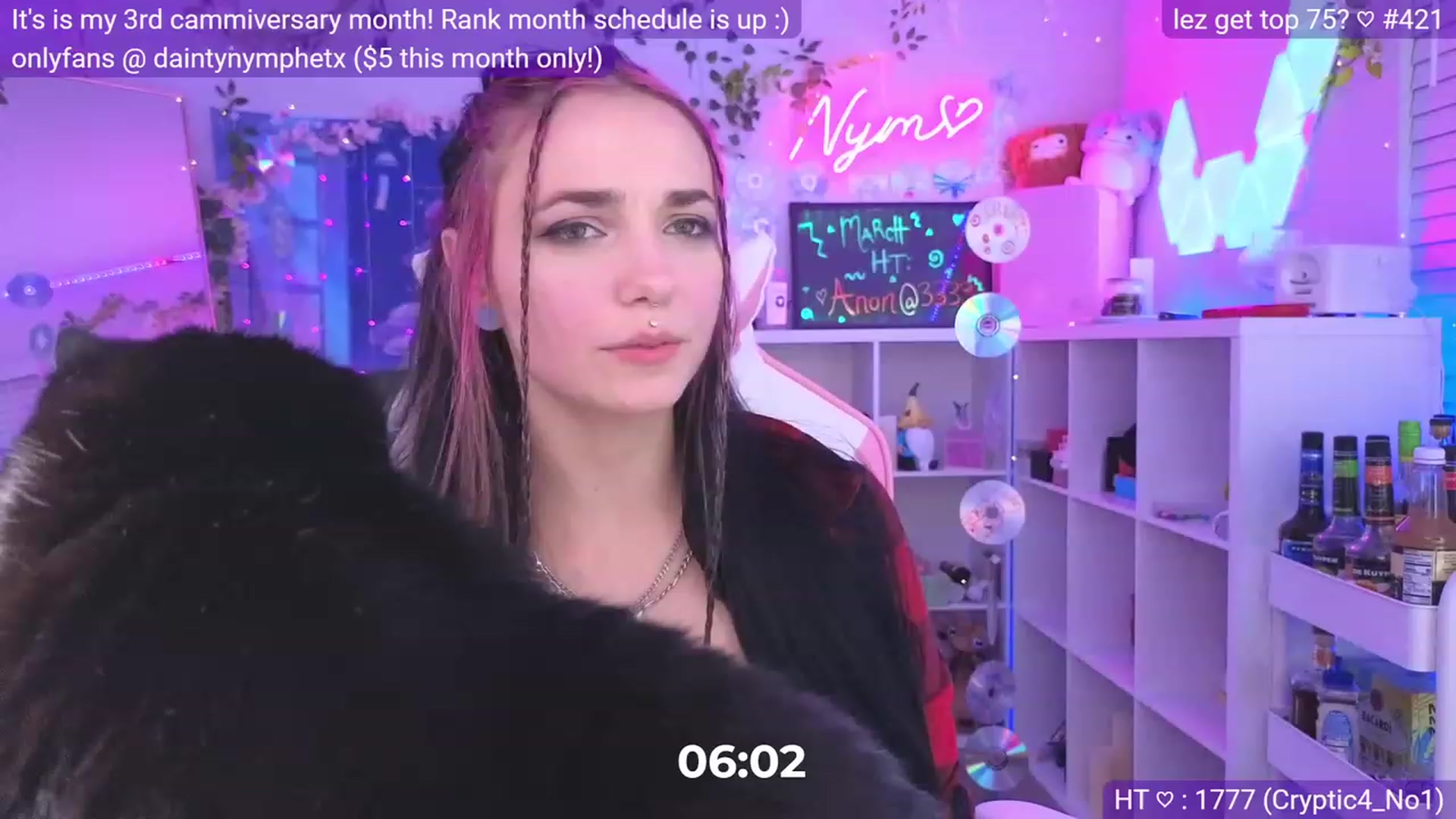 Gallery image thumbnail from Nym_x's myfreecams stream on, 03/13/2023, 04:34 image 17 of 20