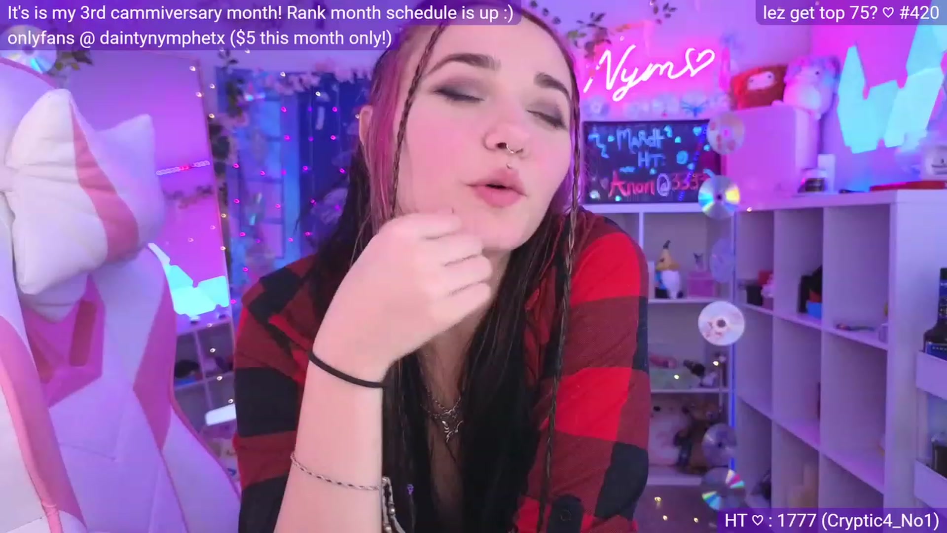 Gallery image thumbnail from Nym_x's myfreecams stream on, 03/13/2023, 04:34 image 13 of 20