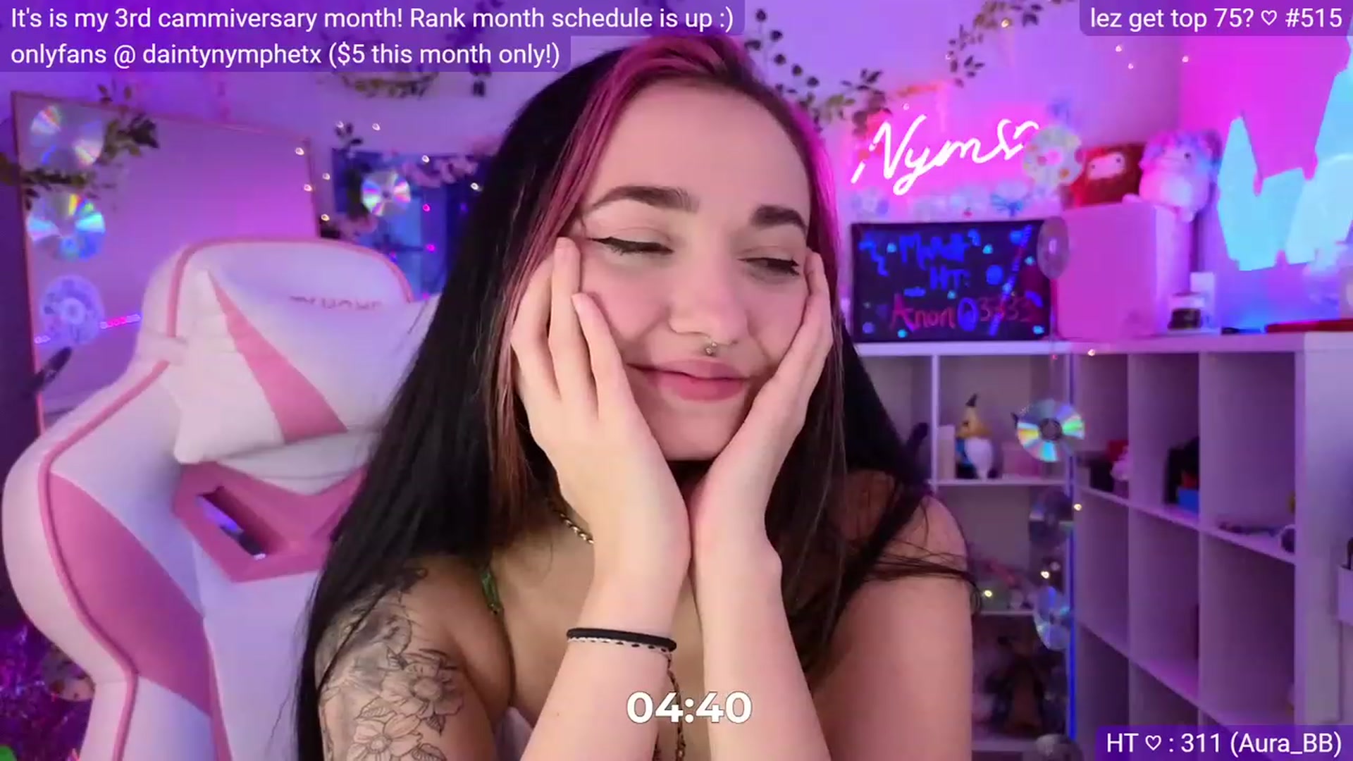 Gallery image thumbnail from Nym_x's myfreecams stream on, 03/16/2023, 03:15 image 14 of 20