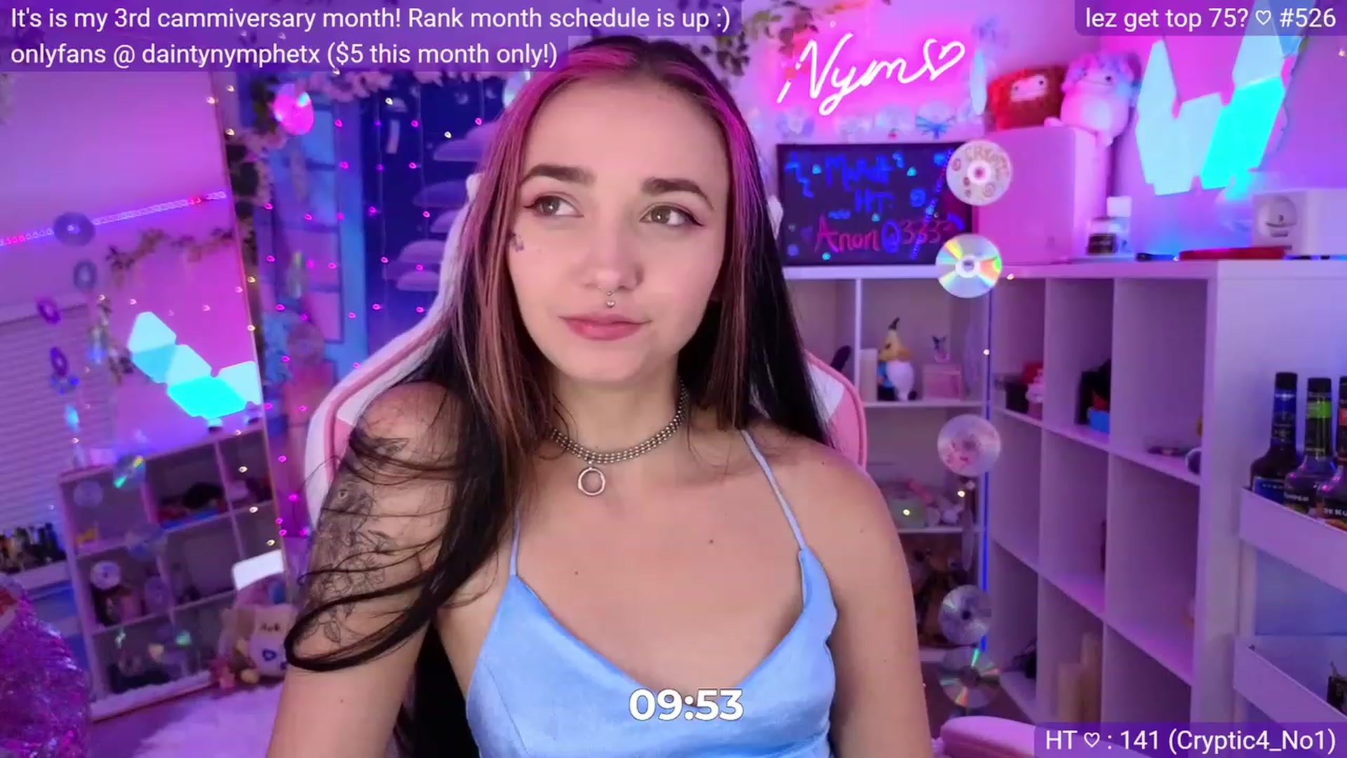 Gallery image thumbnail from Nym_x's myfreecams stream on, 03/17/2023, 04:05 image 17 of 20