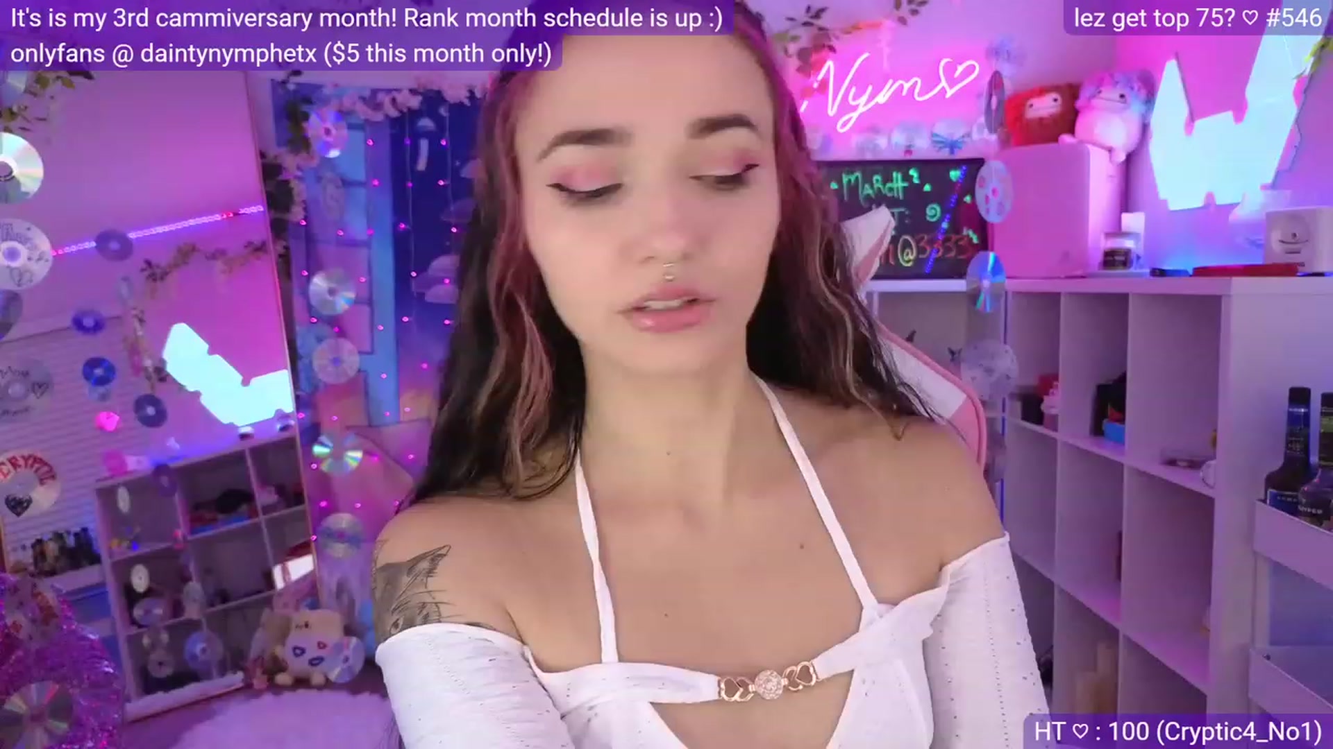 Gallery image thumbnail from Nym_x's myfreecams stream on, 03/18/2023, 04:07 image 3 of 20