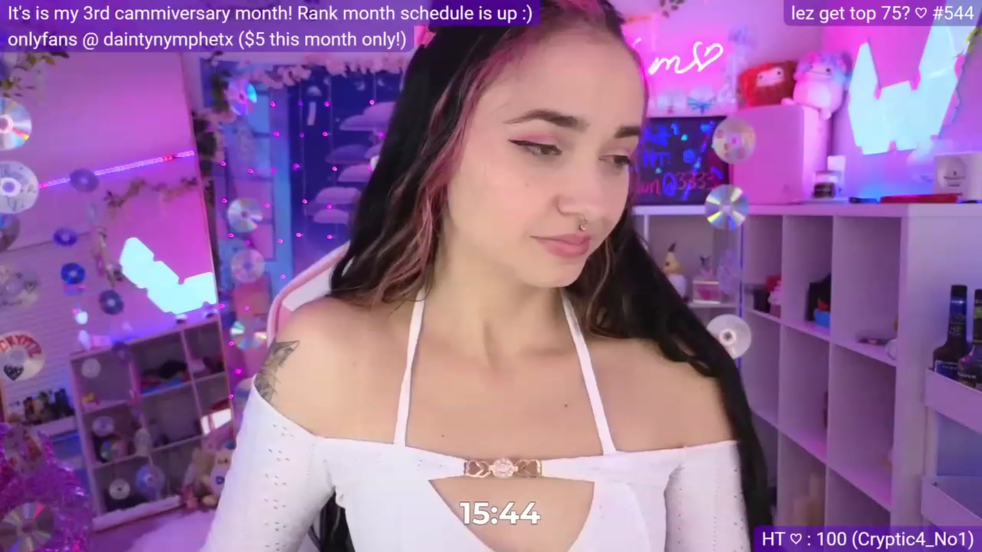 Gallery image thumbnail from Nym_x's myfreecams stream on, 03/18/2023, 04:07 image 6 of 20