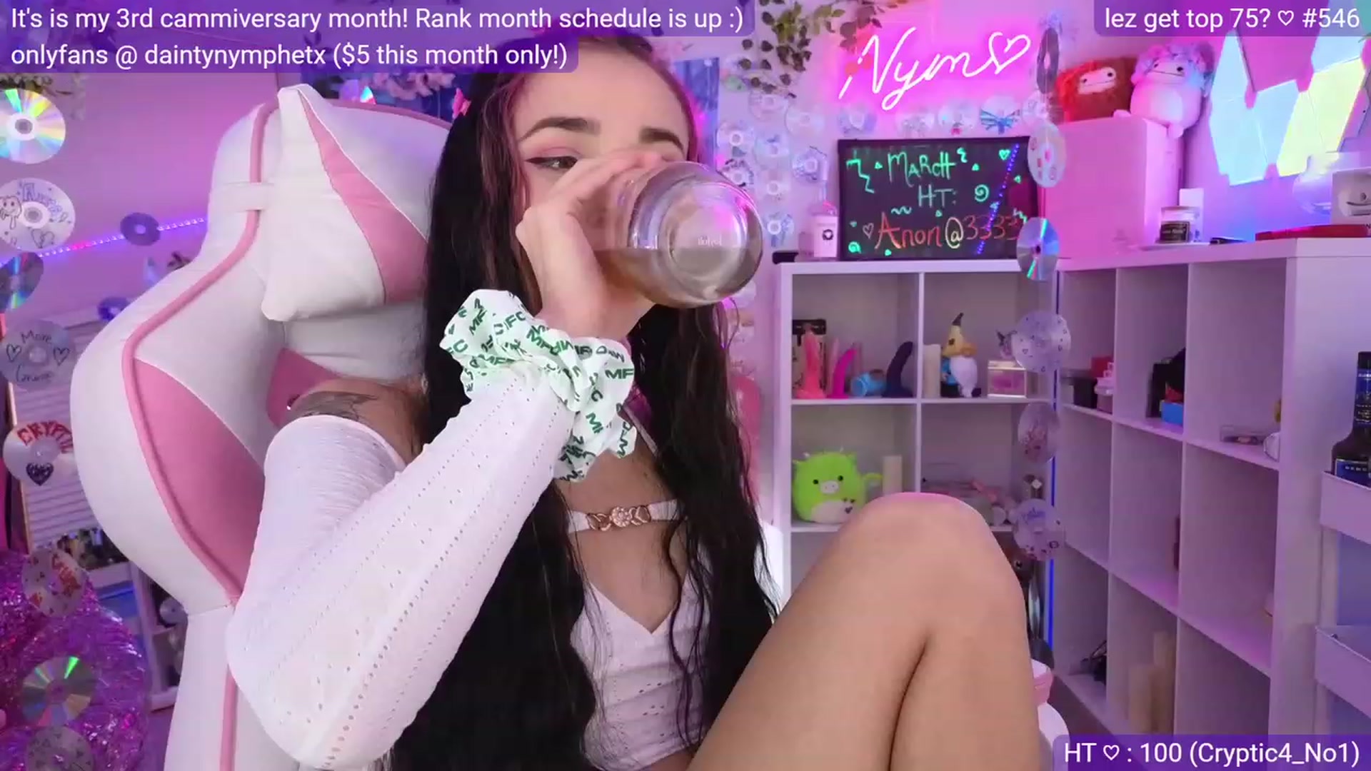Gallery image thumbnail from Nym_x's myfreecams stream on, 03/18/2023, 04:07 image 1 of 20