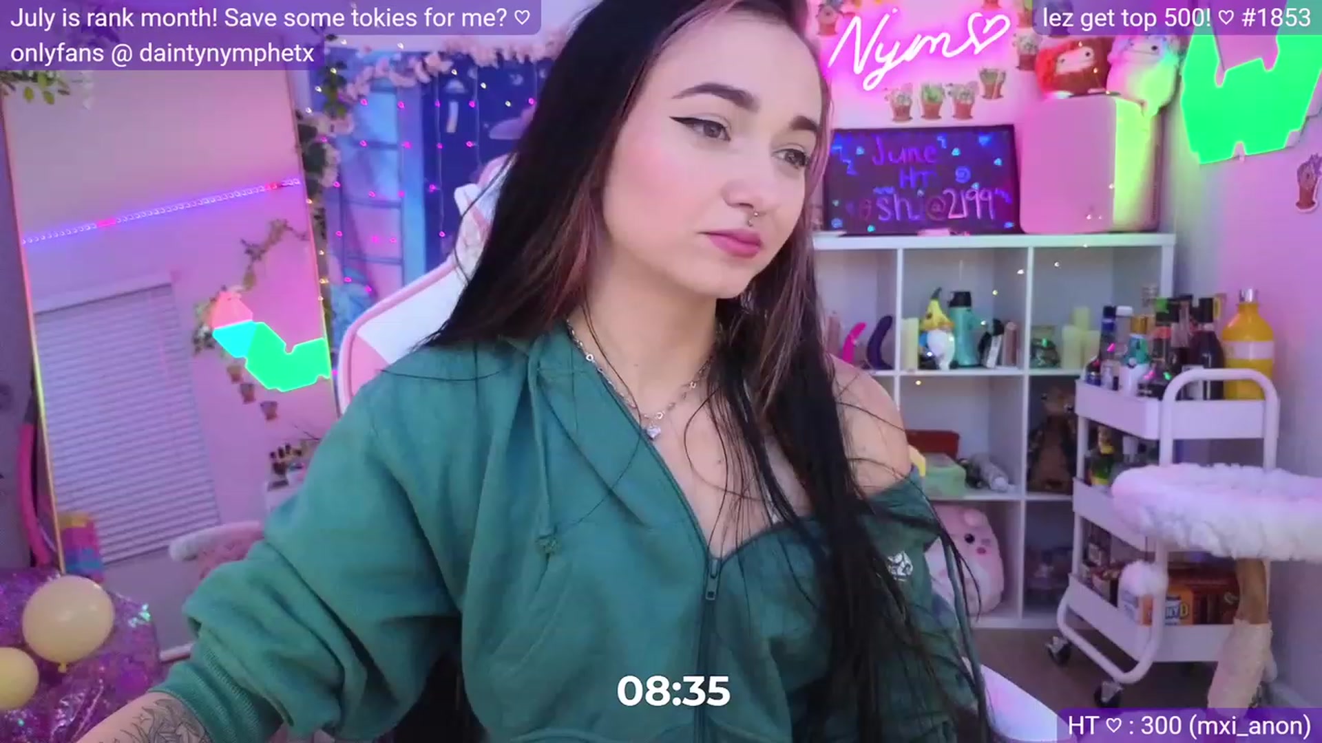 Gallery image thumbnail from Nym_x's myfreecams stream on, 06/09/2023, 04:05 image 7 of 20