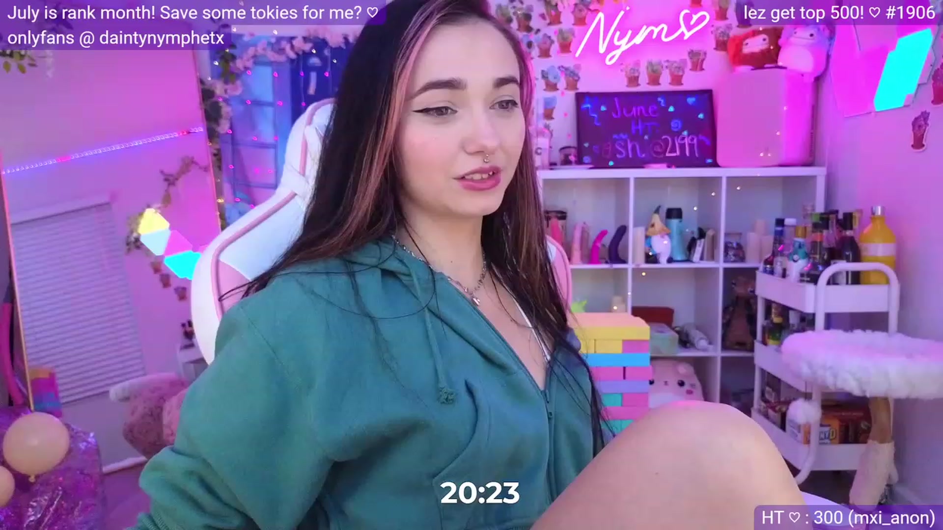 Gallery image thumbnail from Nym_x's myfreecams stream on, 06/09/2023, 04:05 image 3 of 20