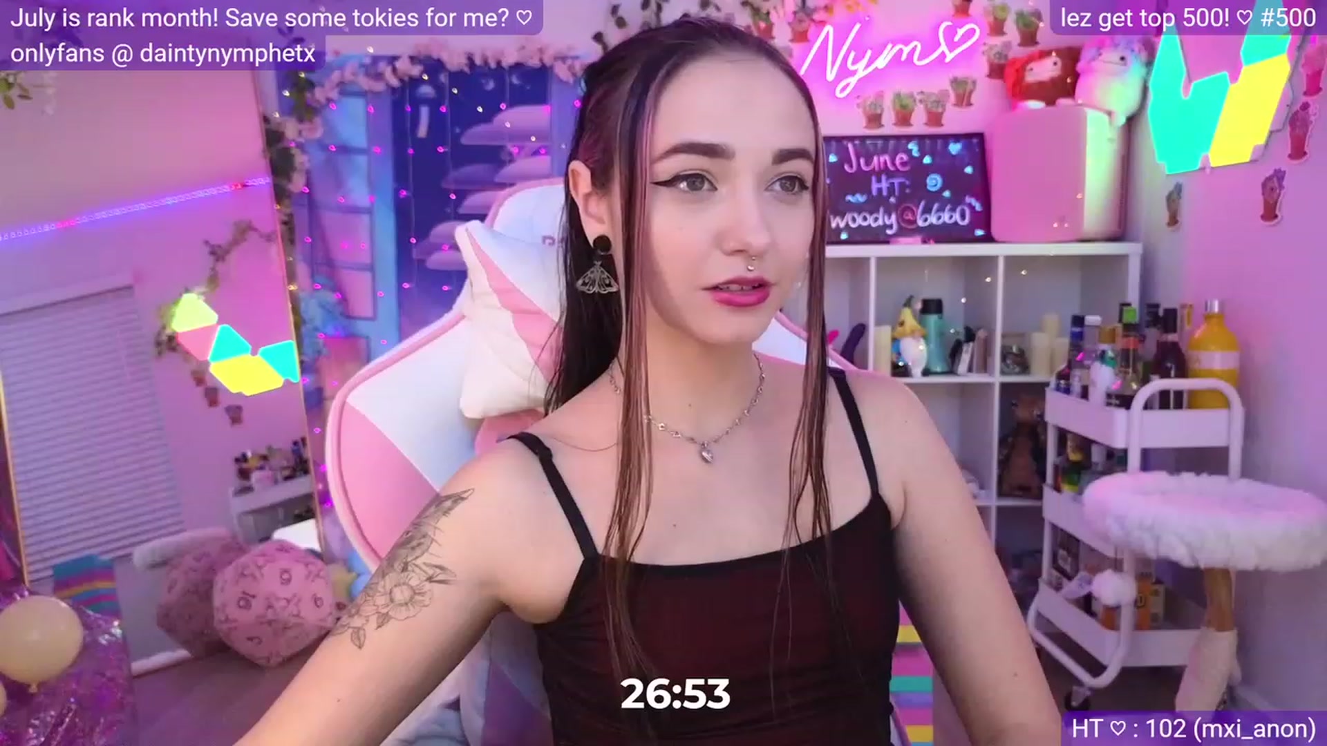 Gallery image thumbnail from Nym_x's myfreecams stream on, 06/11/2023, 03:51 image 16 of 20