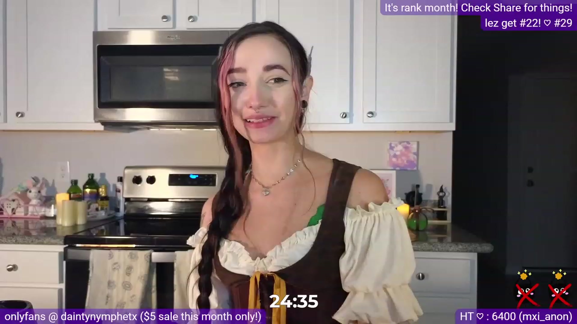 Gallery image thumbnail from Nym_x's myfreecams stream on, 07/29/2023, 04:05 image 13 of 20