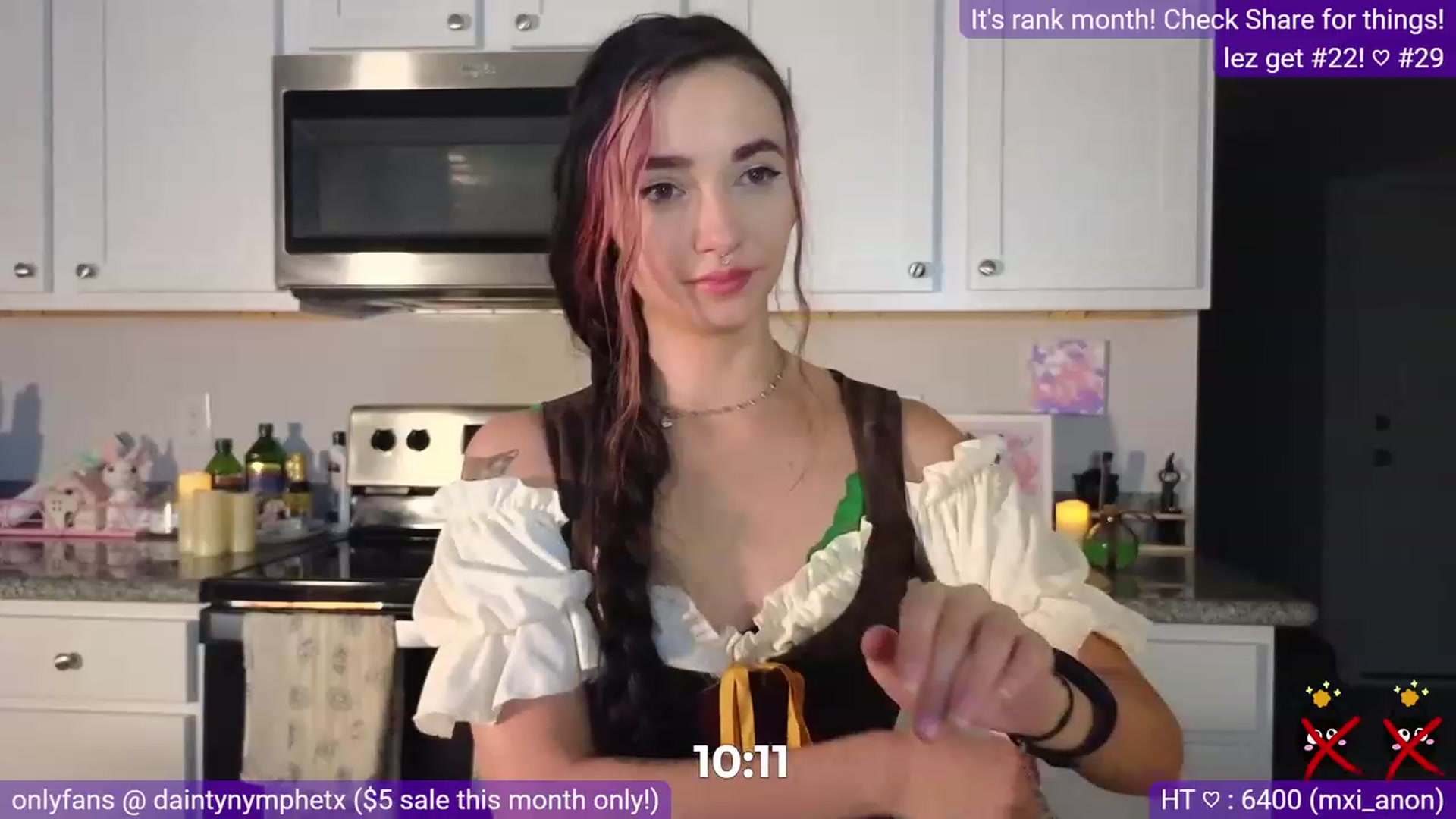 Gallery image thumbnail from Nym_x's myfreecams stream on, 07/29/2023, 04:05 image 16 of 20