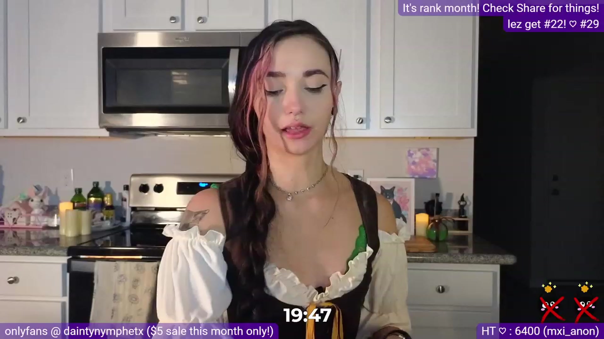 Gallery image thumbnail from Nym_x's myfreecams stream on, 07/29/2023, 04:05 image 14 of 20