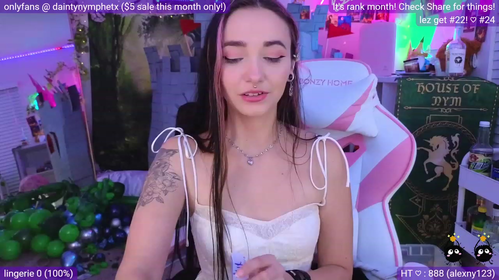 Gallery image thumbnail from Nym_x's myfreecams stream on, 08/01/2023, 04:22 image 7 of 20
