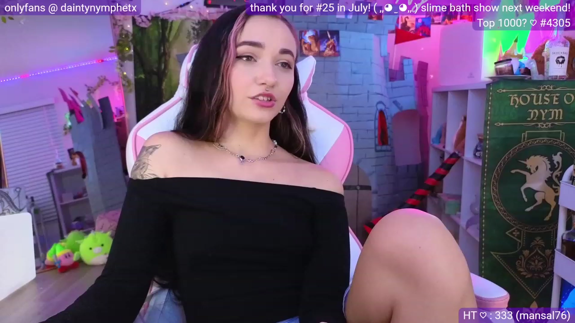Gallery image thumbnail from Nym_x's myfreecams stream on, 08/20/2023, 03:30 image 6 of 20