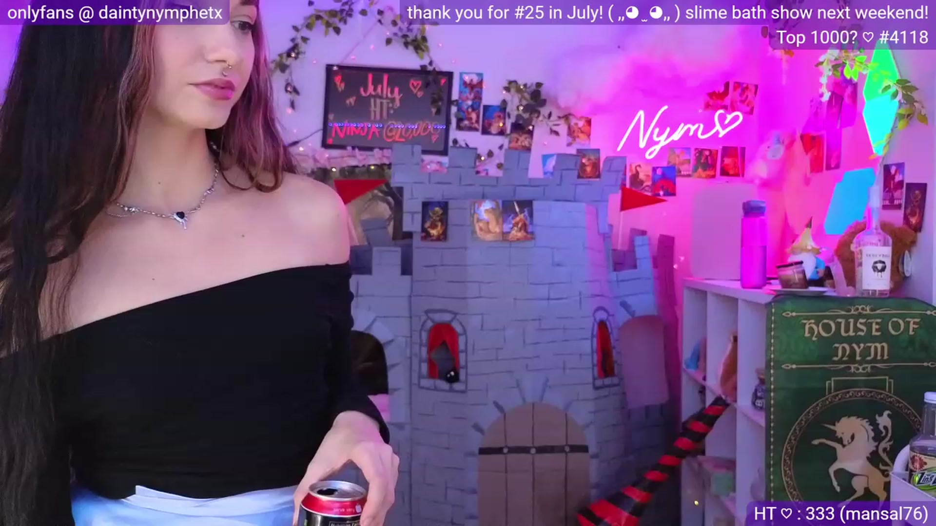 Gallery image thumbnail from Nym_x's myfreecams stream on, 08/20/2023, 03:30 image 11 of 20