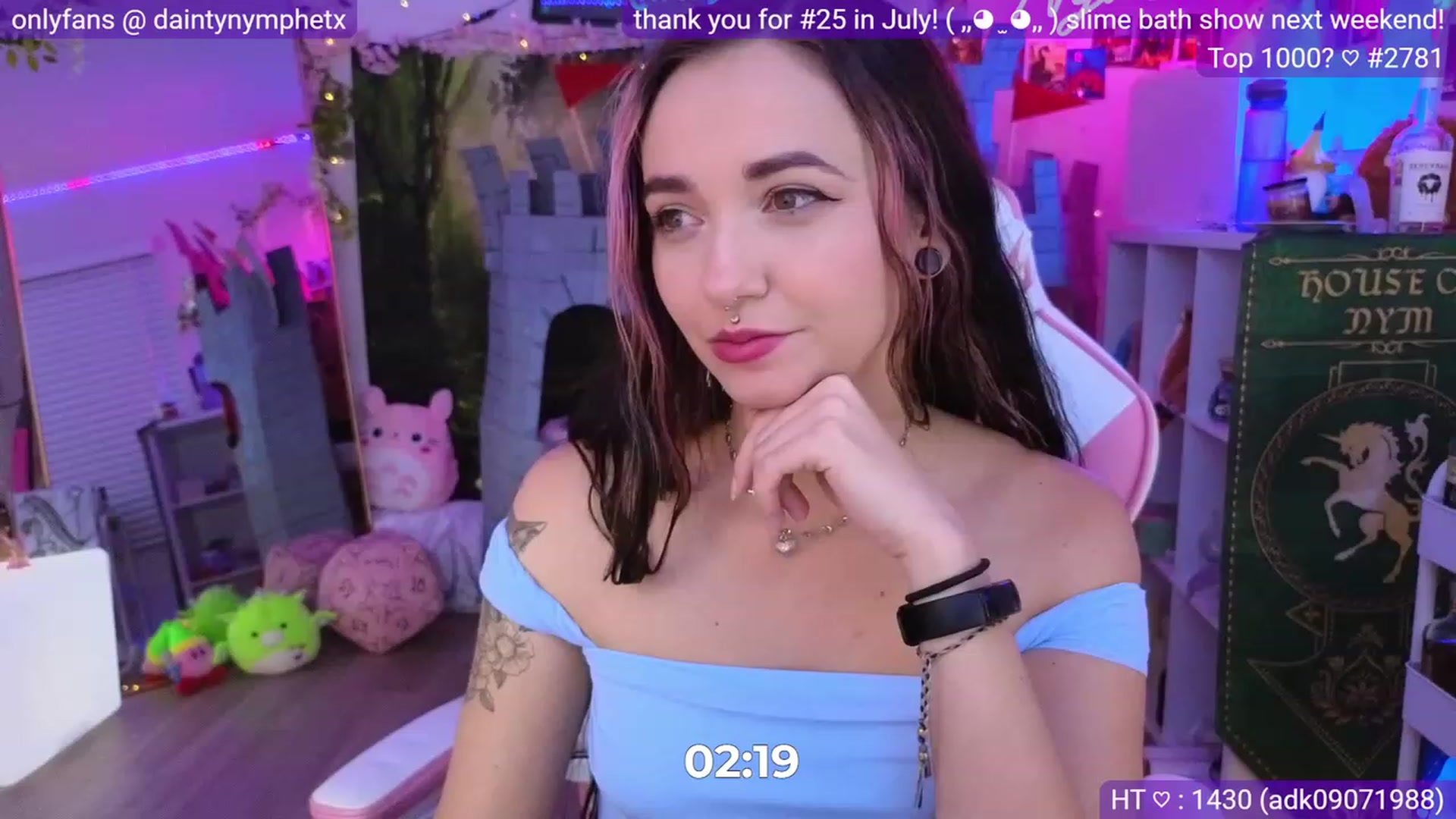 Gallery image thumbnail from Nym_x's myfreecams stream on, 08/21/2023, 04:34 image 17 of 20