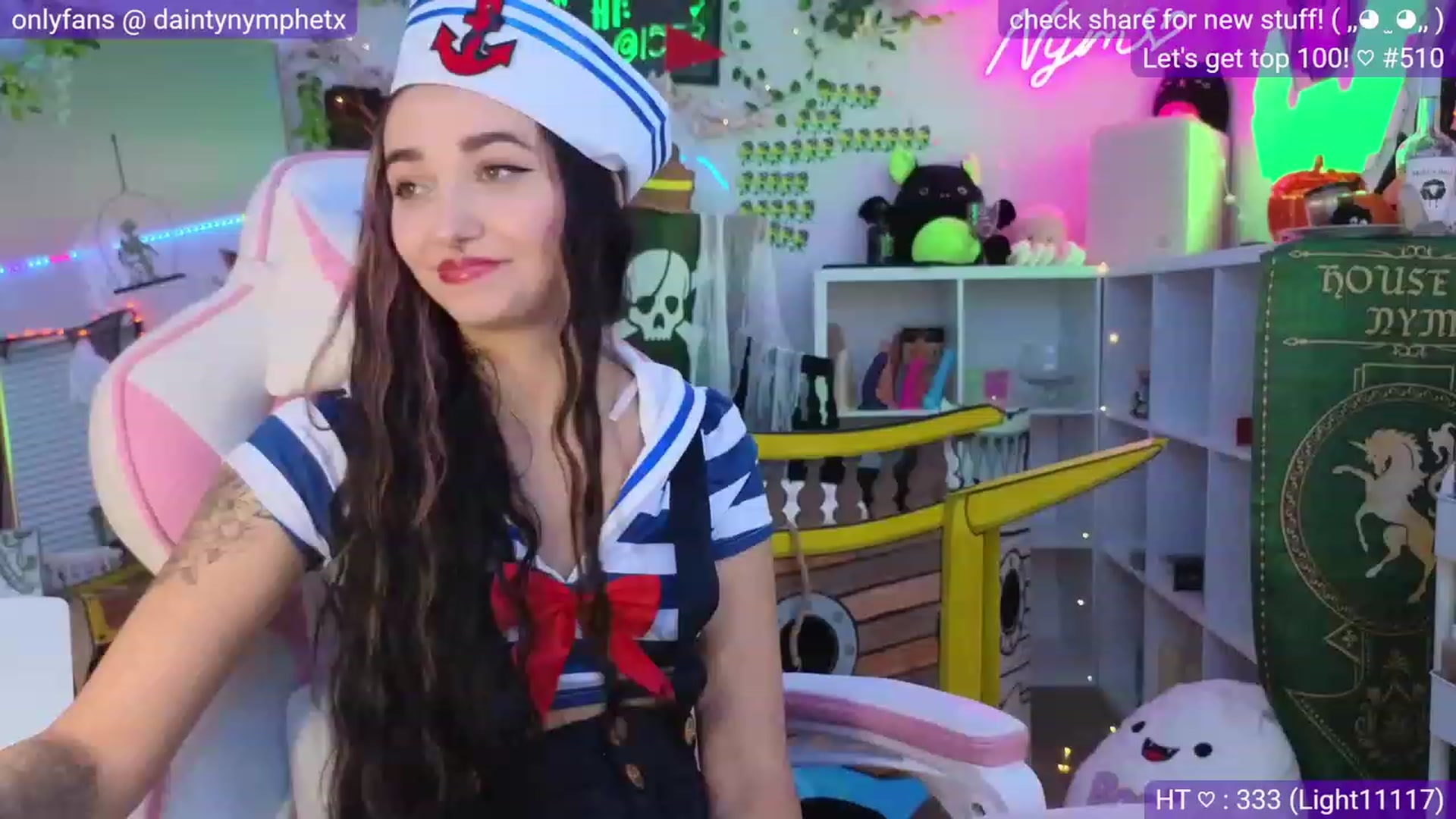 Gallery image thumbnail from Nym_x's myfreecams stream on, 10/06/2023, 03:42 image 1 of 20