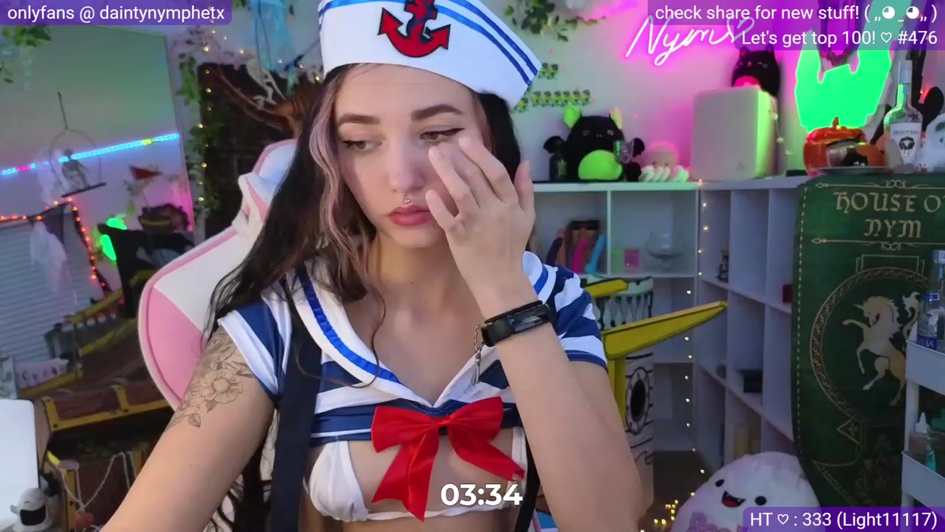Gallery image thumbnail from Nym_x's myfreecams stream on, 10/06/2023, 03:53 image 8 of 20