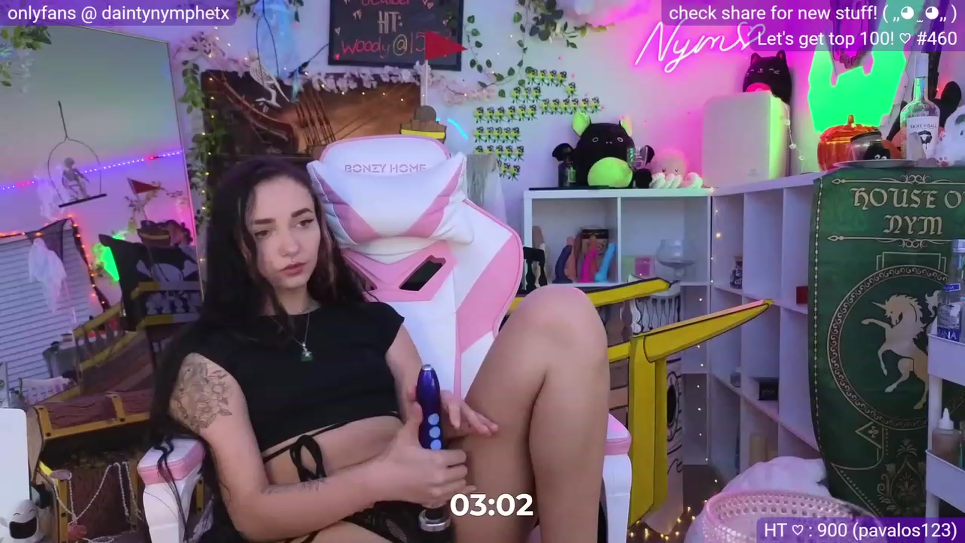 Gallery image thumbnail from Nym_x's myfreecams stream on, 10/07/2023, 05:07 image 9 of 20