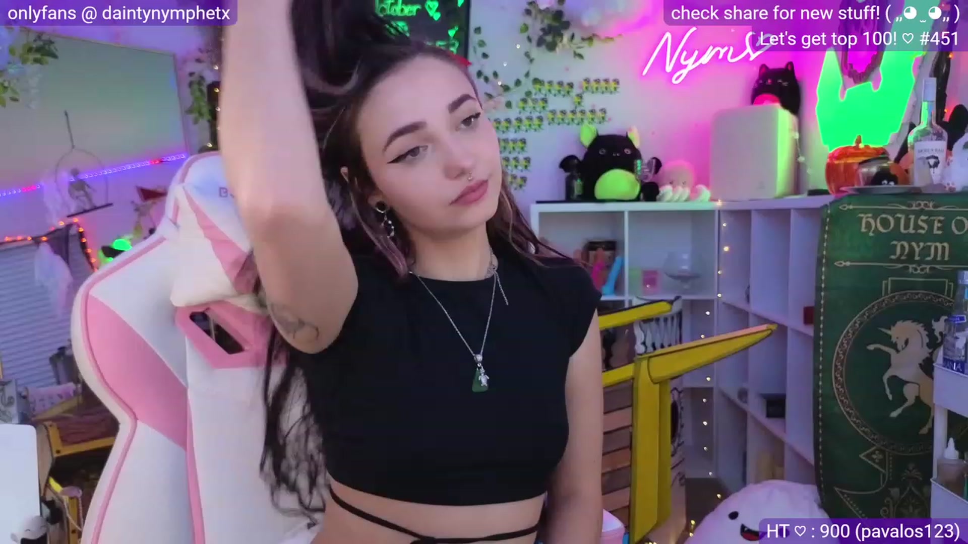 Gallery image thumbnail from Nym_x's myfreecams stream on, 10/07/2023, 05:07 image 12 of 20