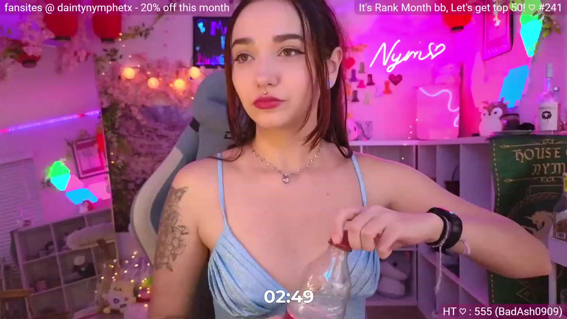 Gallery image thumbnail from Nym_x's myfreecams stream on, 03/07/2024, 05:05 image 10 of 20