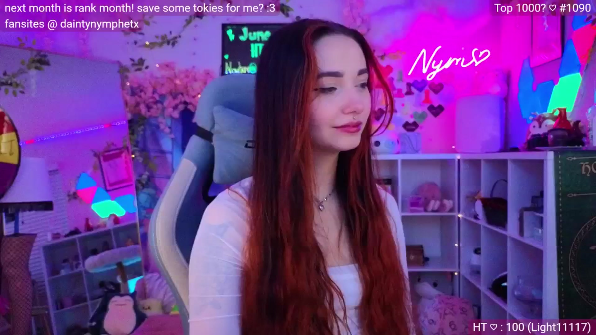 Gallery image thumbnail from Nym_x's myfreecams stream on, 06/06/2024, 02:52 image 16 of 20