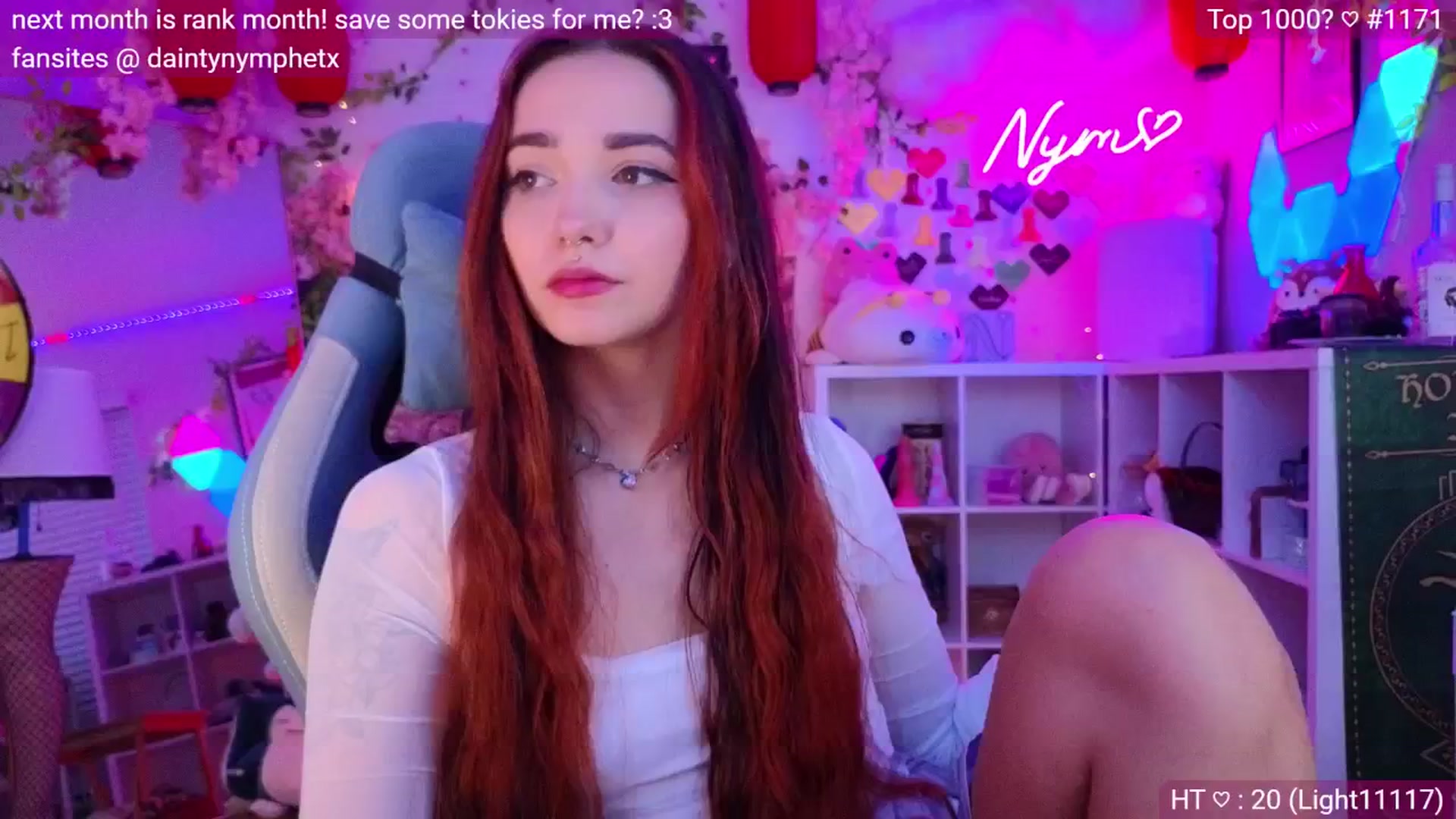 Gallery image thumbnail from Nym_x's myfreecams stream on, 06/06/2024, 02:52 image 2 of 20