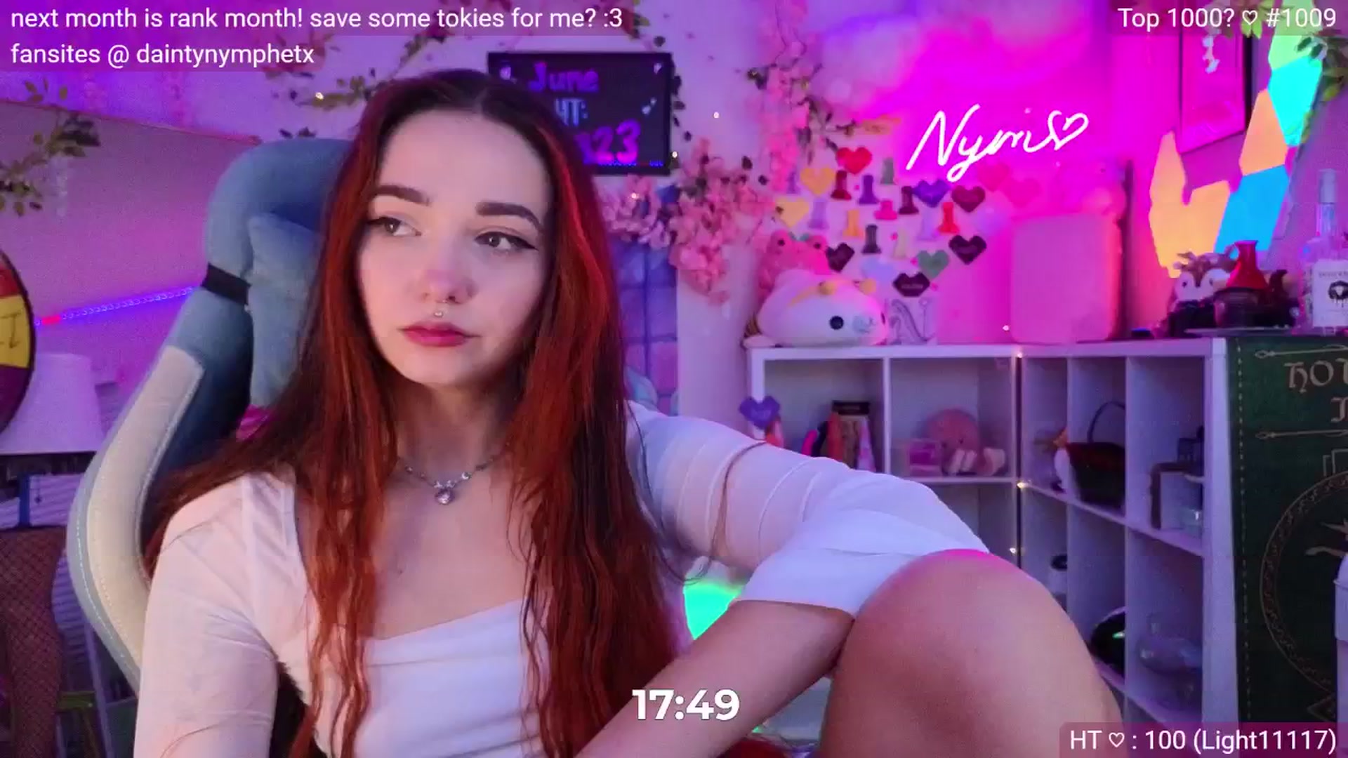 Gallery image thumbnail from Nym_x's myfreecams stream on, 06/06/2024, 03:38 image 5 of 20