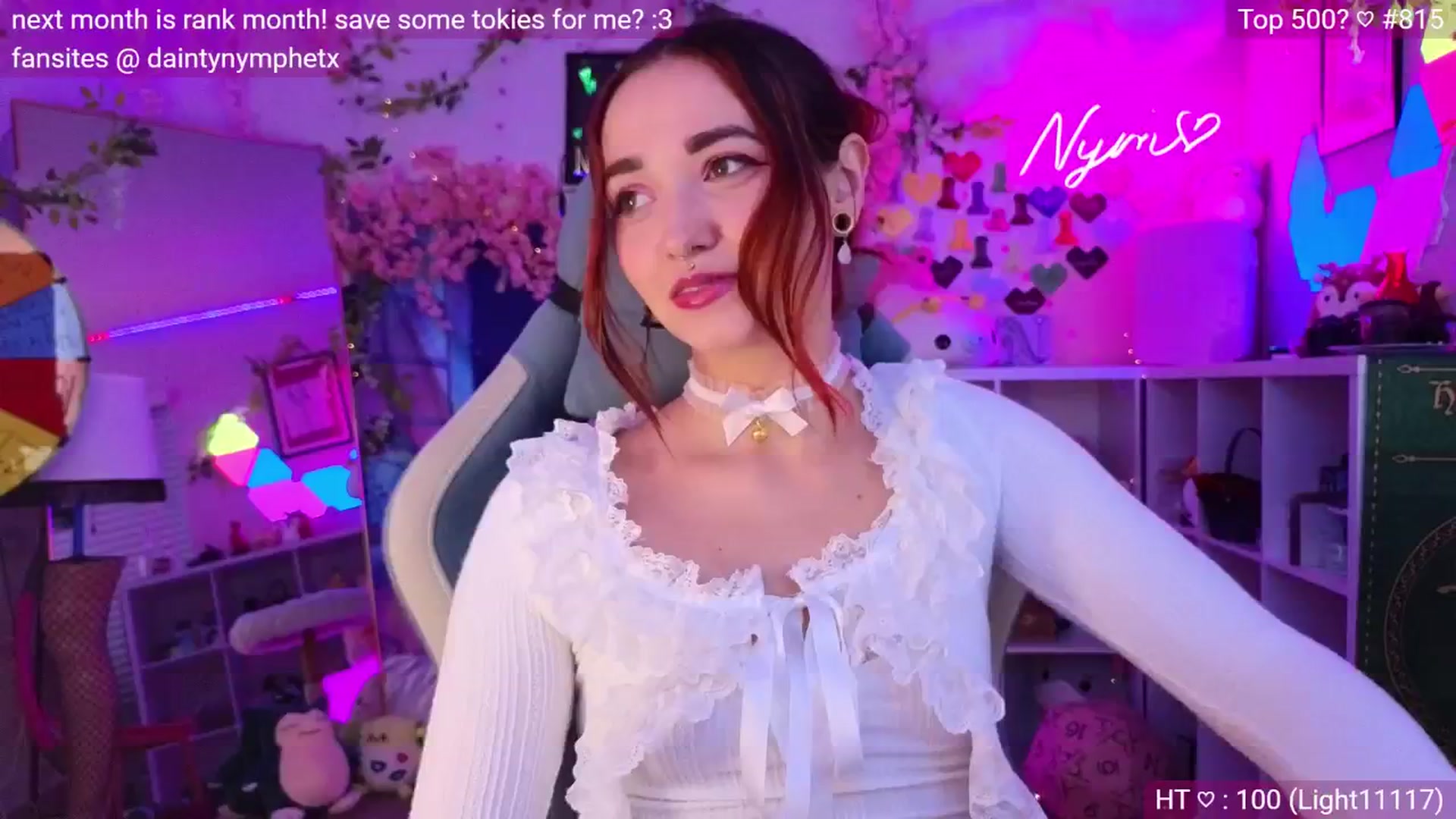 Gallery image thumbnail from Nym_x's myfreecams stream on, 06/10/2024, 02:06 image 6 of 20