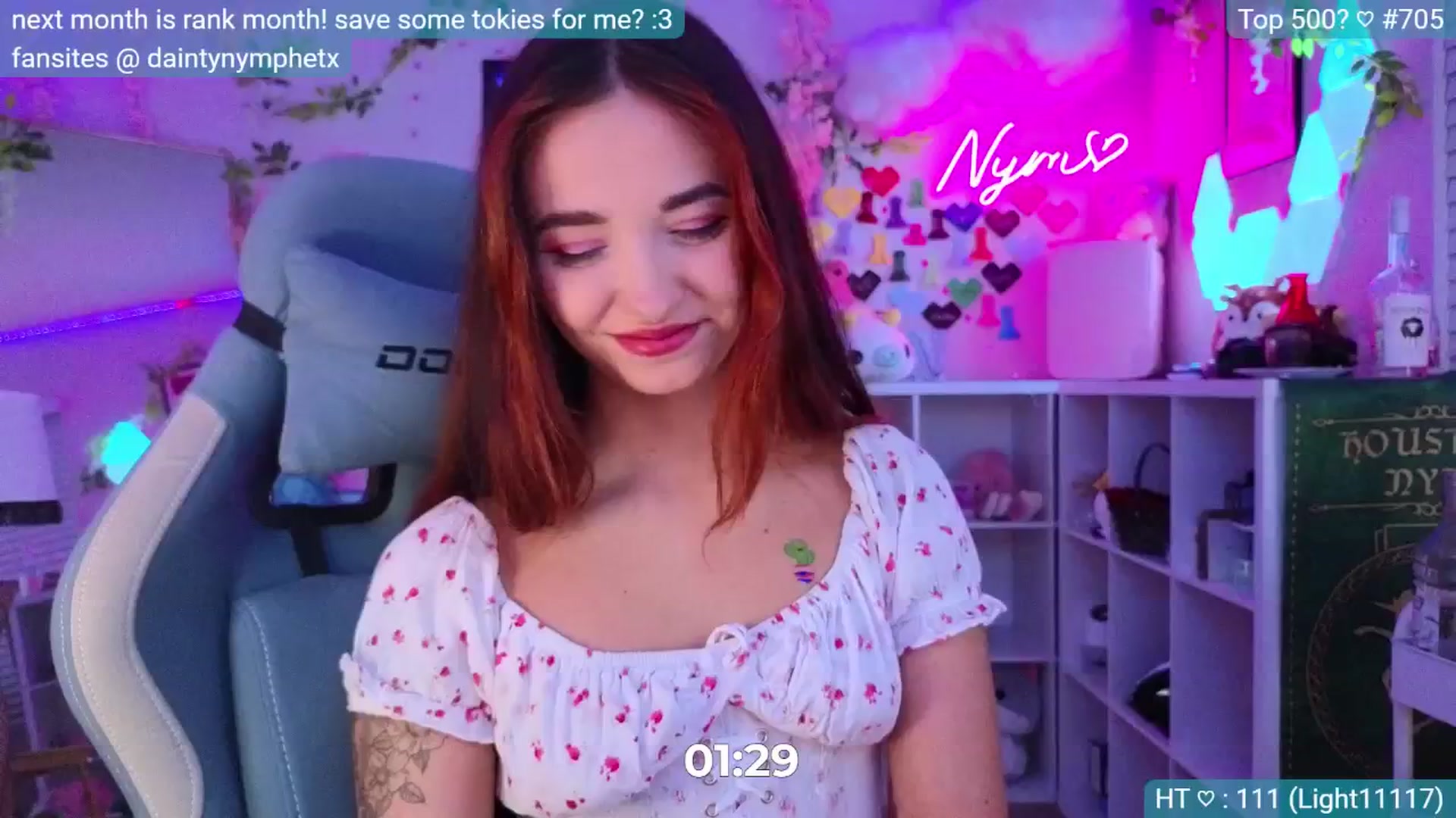 Gallery image thumbnail from Nym_x's myfreecams stream on, 06/21/2024, 04:25 image 12 of 20
