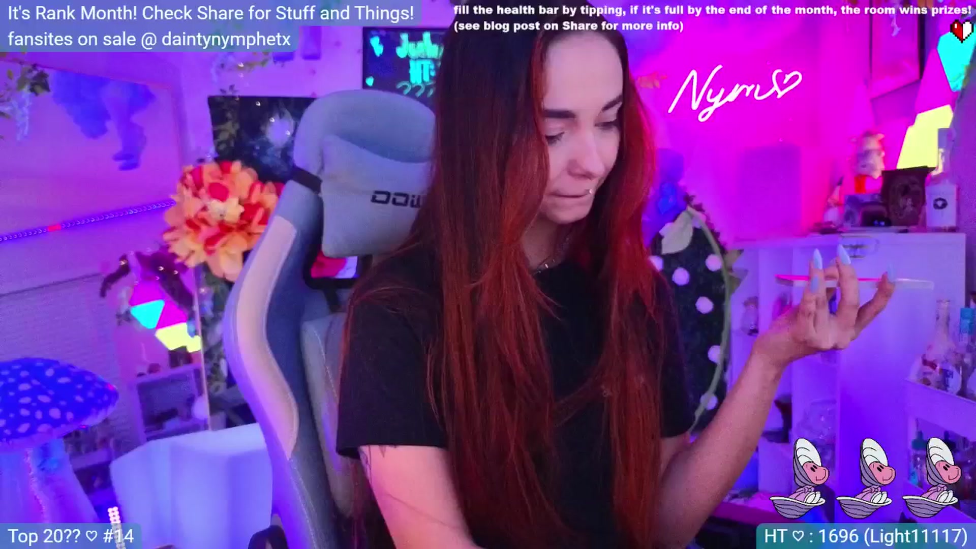 Gallery image thumbnail from Nym_x's myfreecams stream on, 07/01/2024, 08:24 image 11 of 20