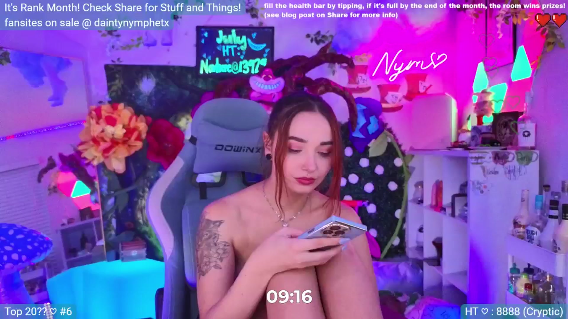 Gallery image thumbnail from Nym_x's myfreecams stream on, 07/03/2024, 04:26 image 7 of 20