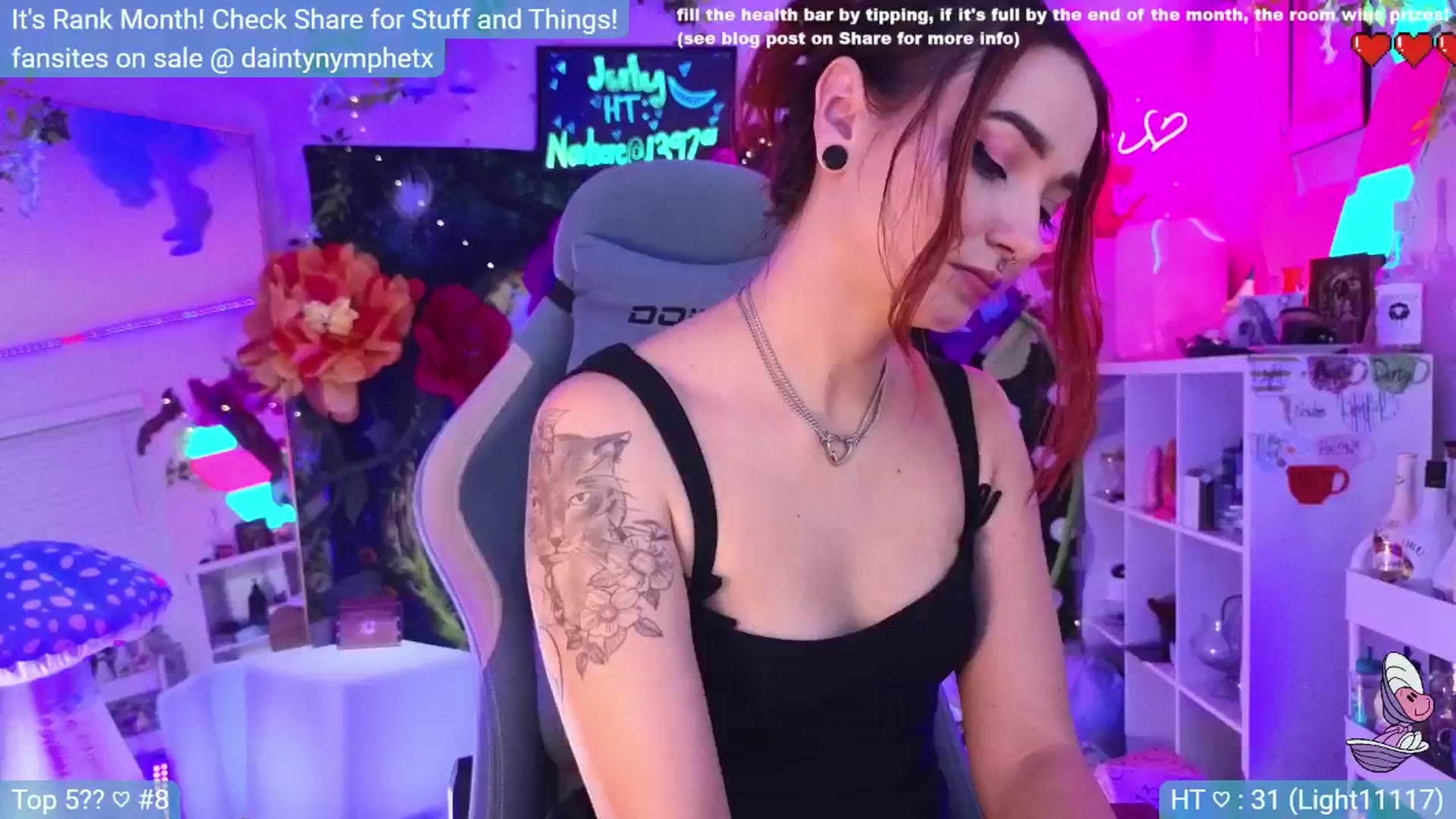 Gallery image thumbnail from Nym_x's myfreecams stream on, 07/05/2024, 02:36 image 16 of 20