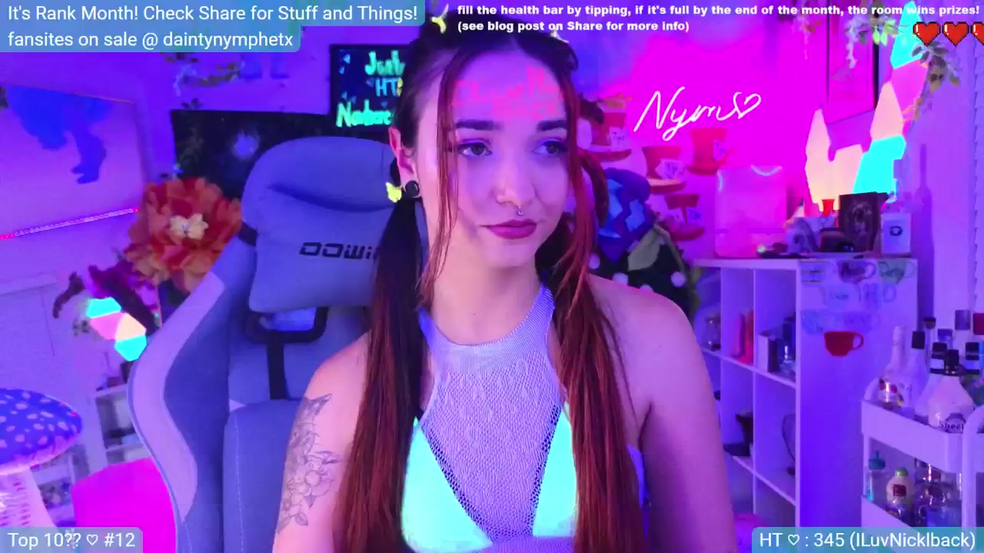 Gallery image thumbnail from Nym_x's myfreecams stream on, 07/06/2024, 02:21 image 12 of 20