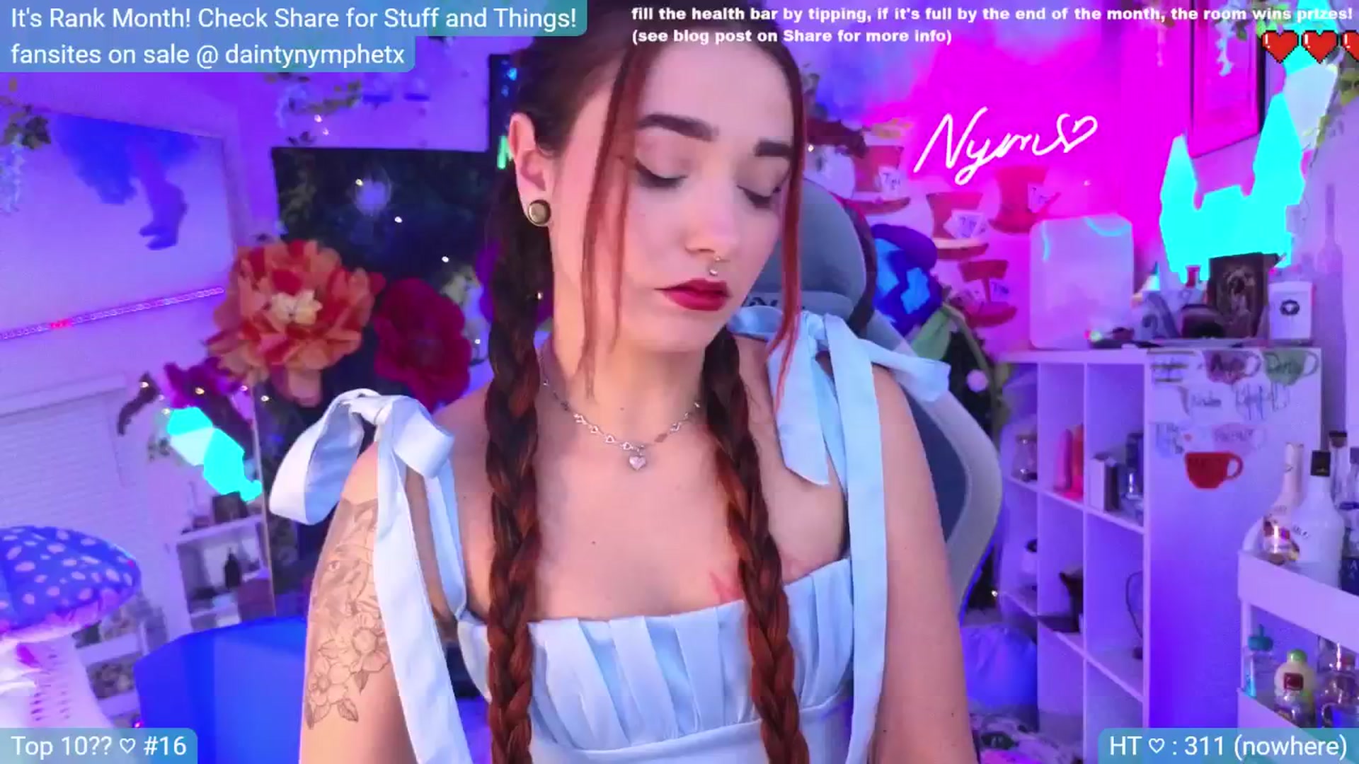 Gallery image thumbnail from Nym_x's myfreecams stream on, 07/07/2024, 02:54 image 7 of 20