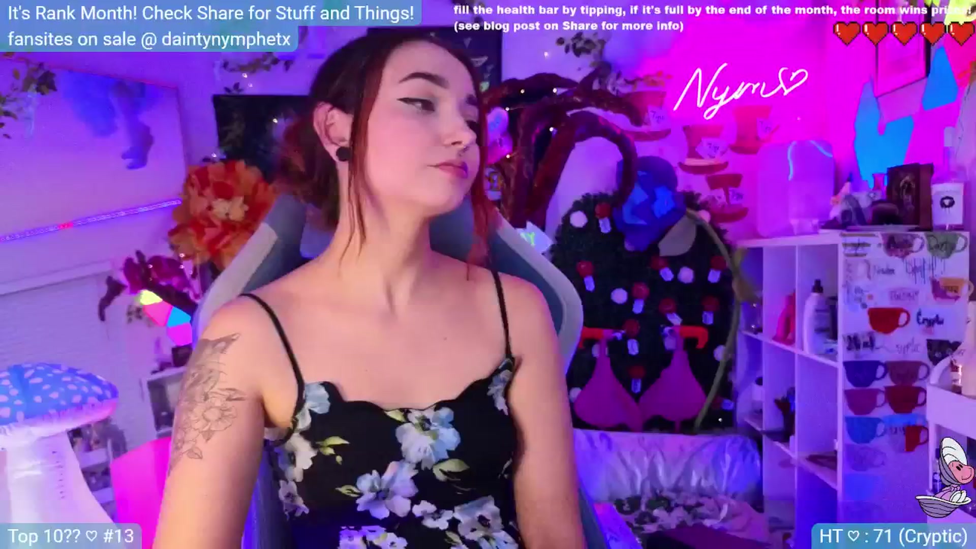 Gallery image thumbnail from Nym_x's myfreecams stream on, 07/15/2024, 04:06 image 1 of 20