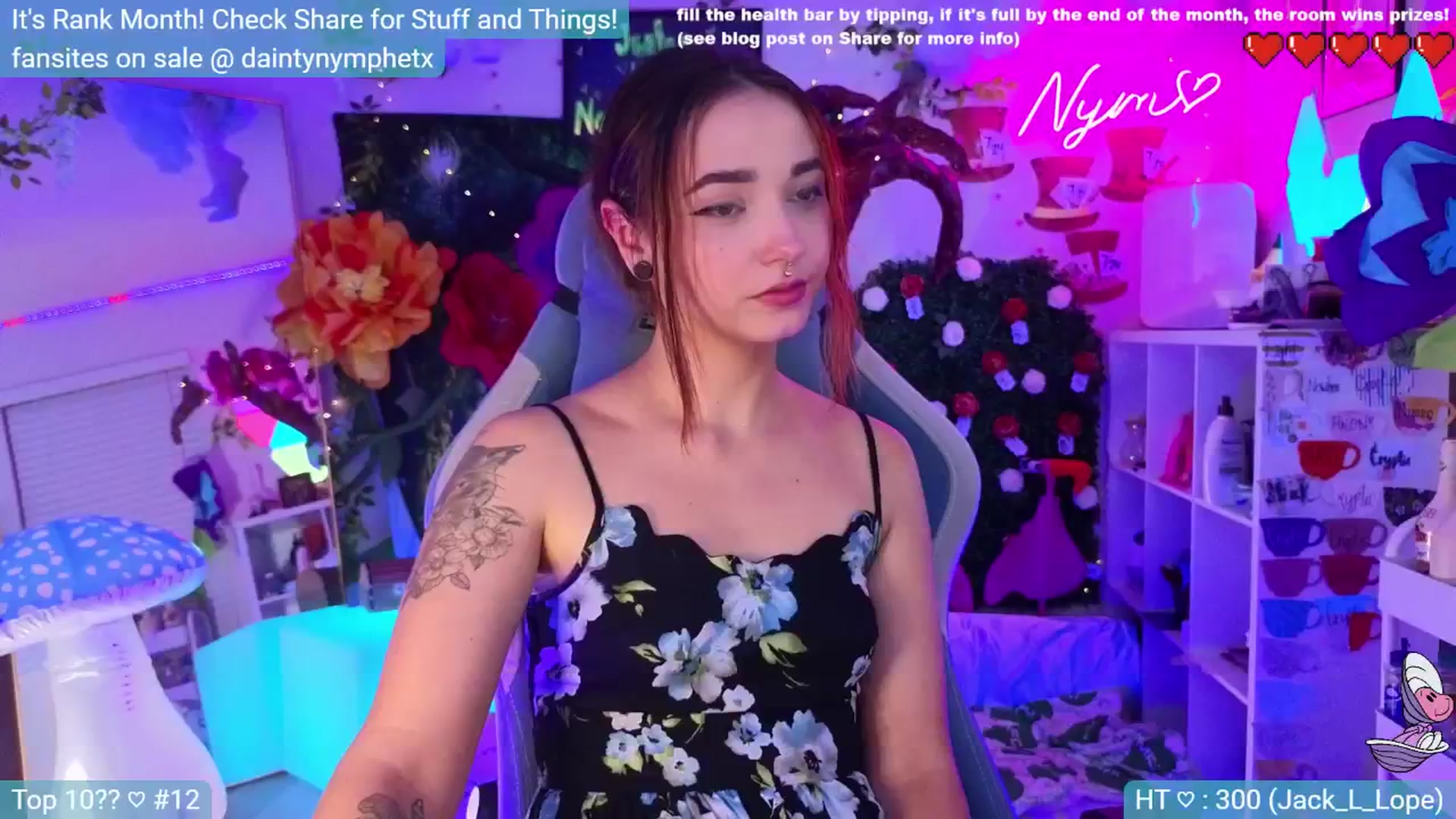 Gallery image thumbnail from Nym_x's myfreecams stream on, 07/15/2024, 04:06 image 10 of 20