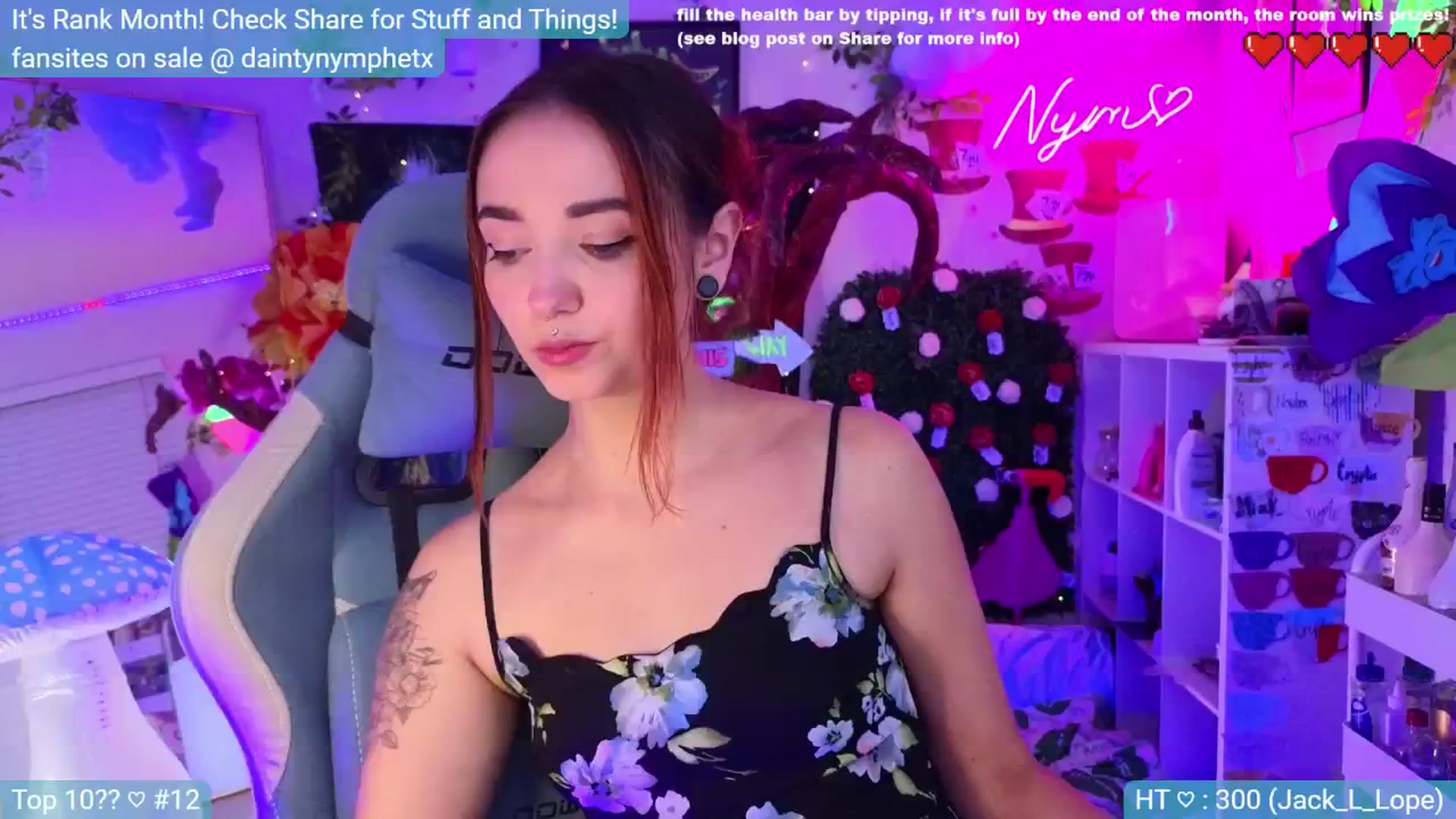 Gallery image thumbnail from Nym_x's myfreecams stream on, 07/15/2024, 04:06 image 16 of 20