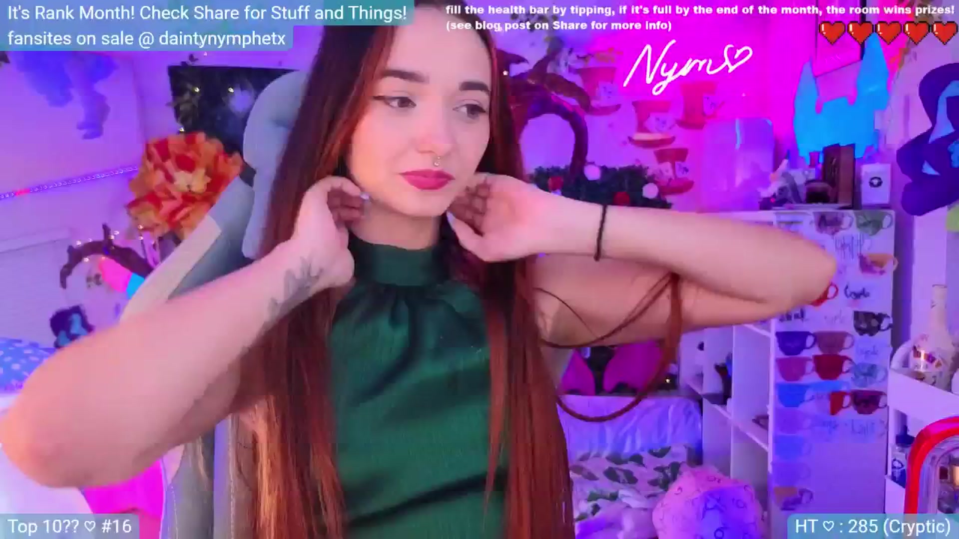 Gallery image thumbnail from Nym_x's myfreecams stream on, 07/17/2024, 04:43 image 19 of 20