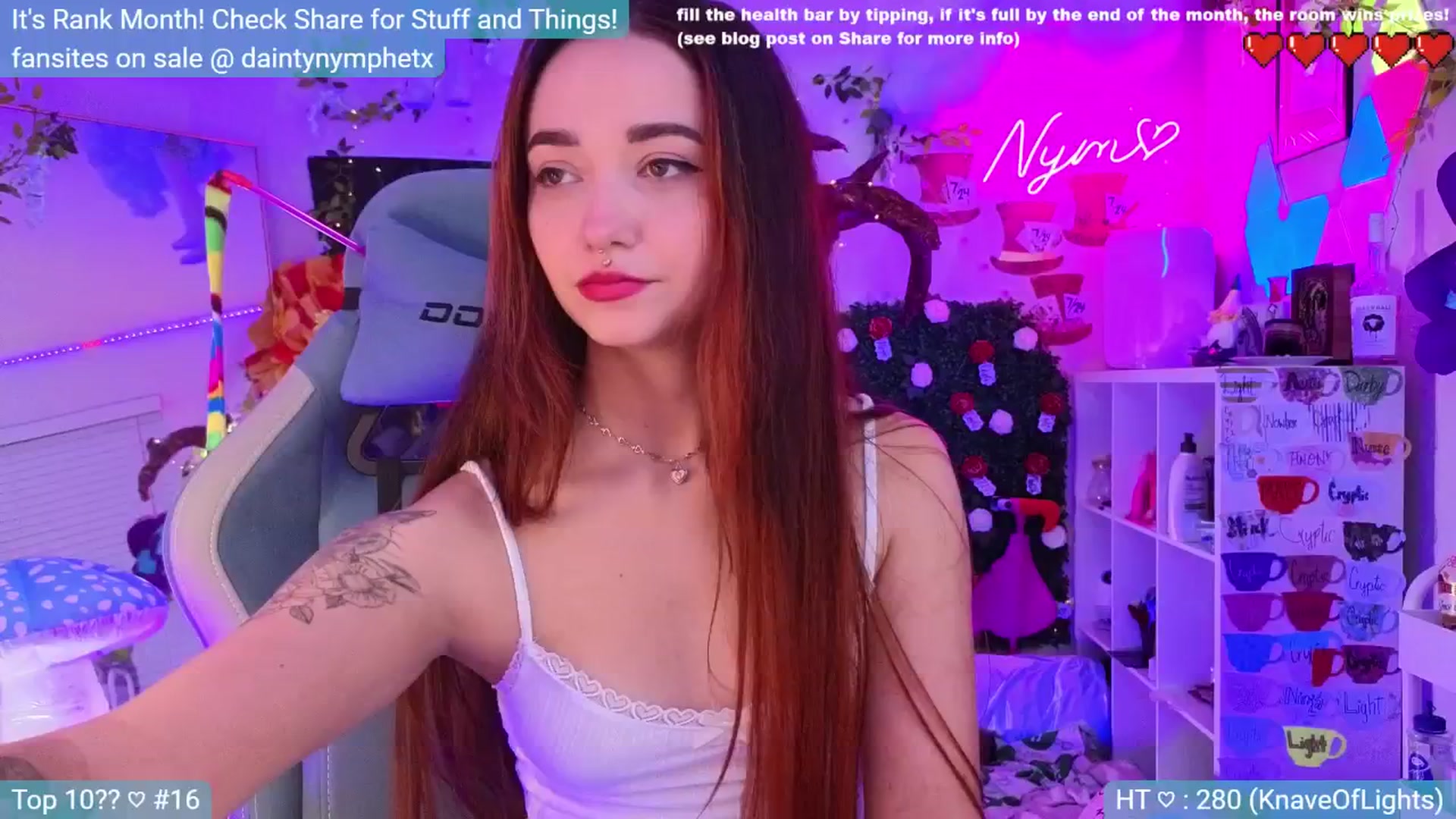 Gallery image thumbnail from Nym_x's myfreecams stream on, 07/18/2024, 03:31 image 9 of 20