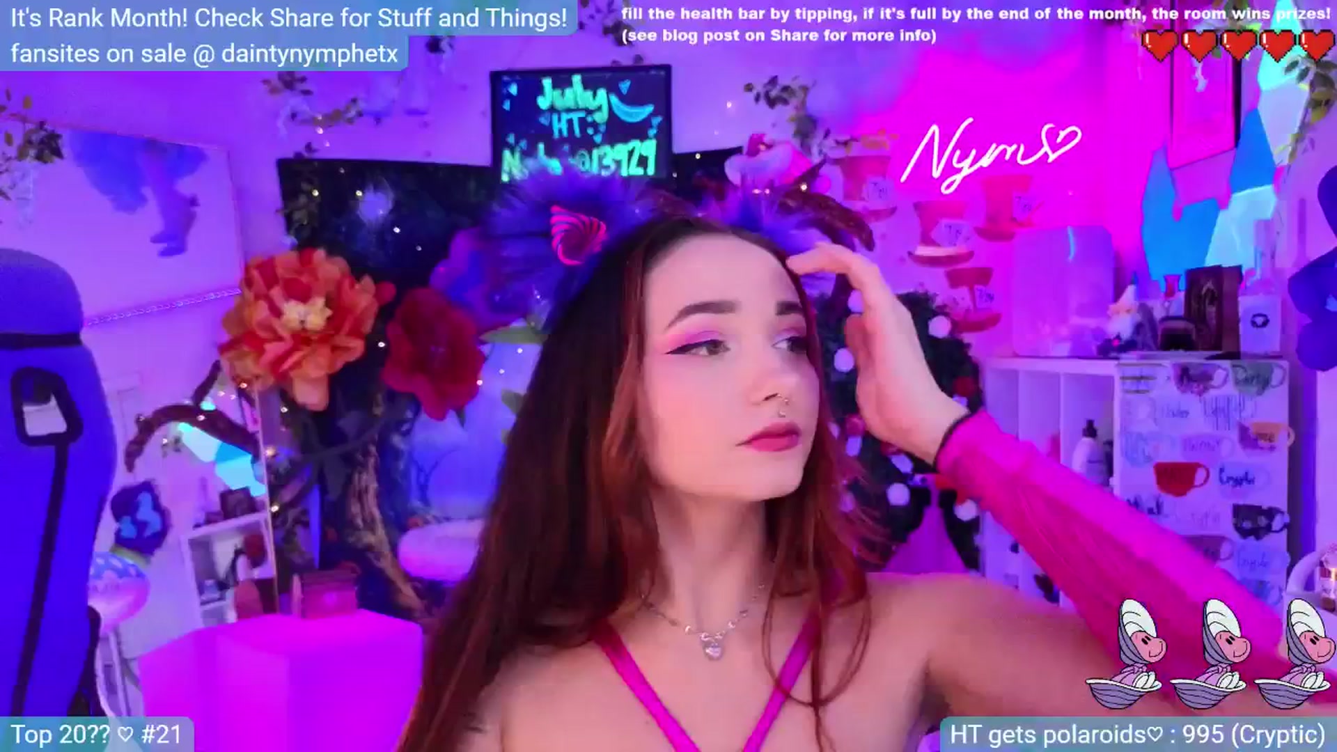 Gallery image thumbnail from Nym_x's myfreecams stream on, 07/20/2024, 02:05 image 19 of 20
