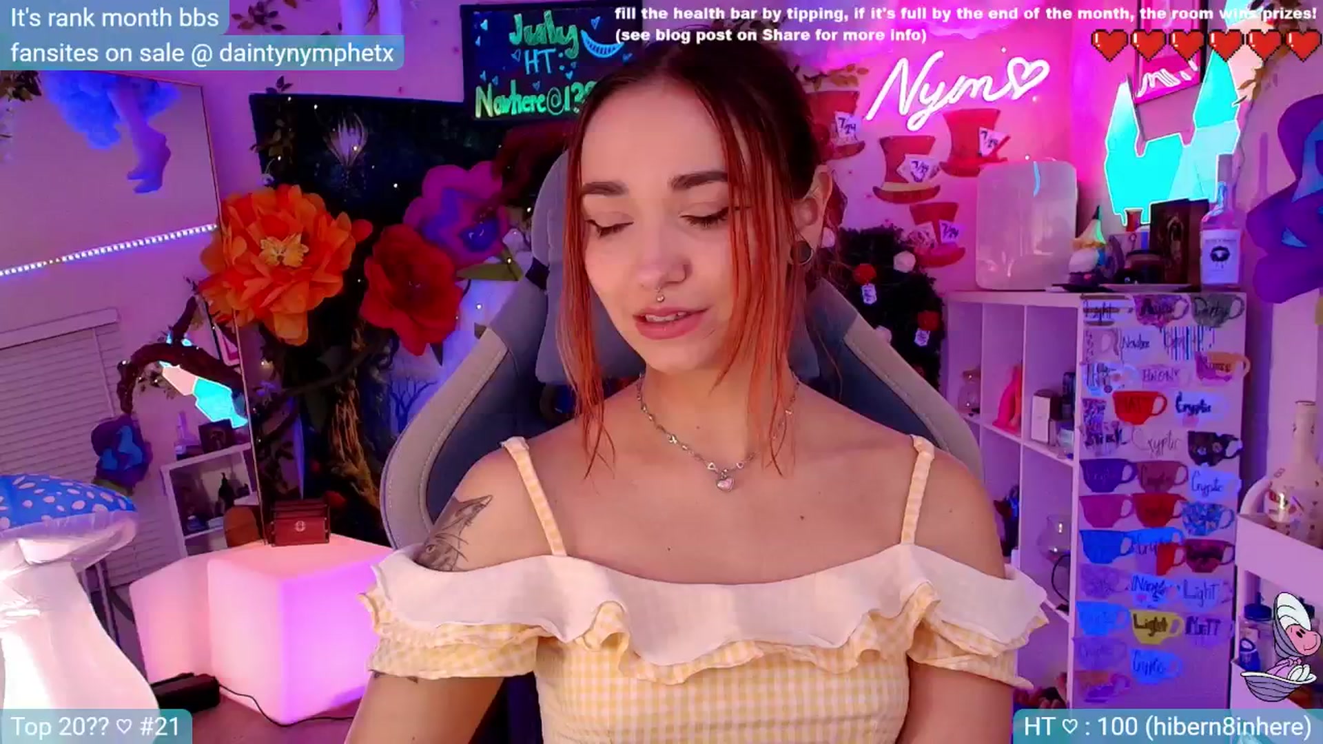 Gallery image thumbnail from Nym_x's myfreecams stream on, 07/26/2024, 05:05 image 8 of 20