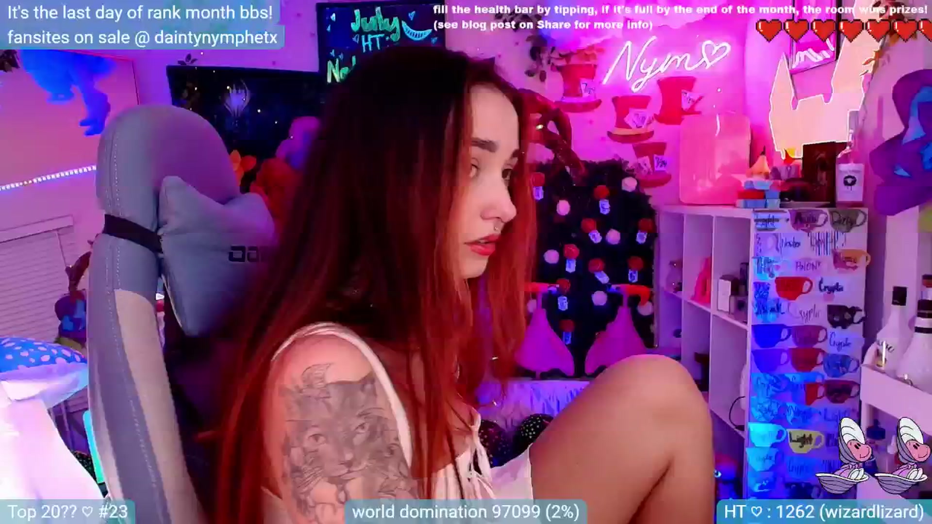 Gallery image thumbnail from Nym_x's myfreecams stream on, 08/01/2024, 01:22 image 6 of 20