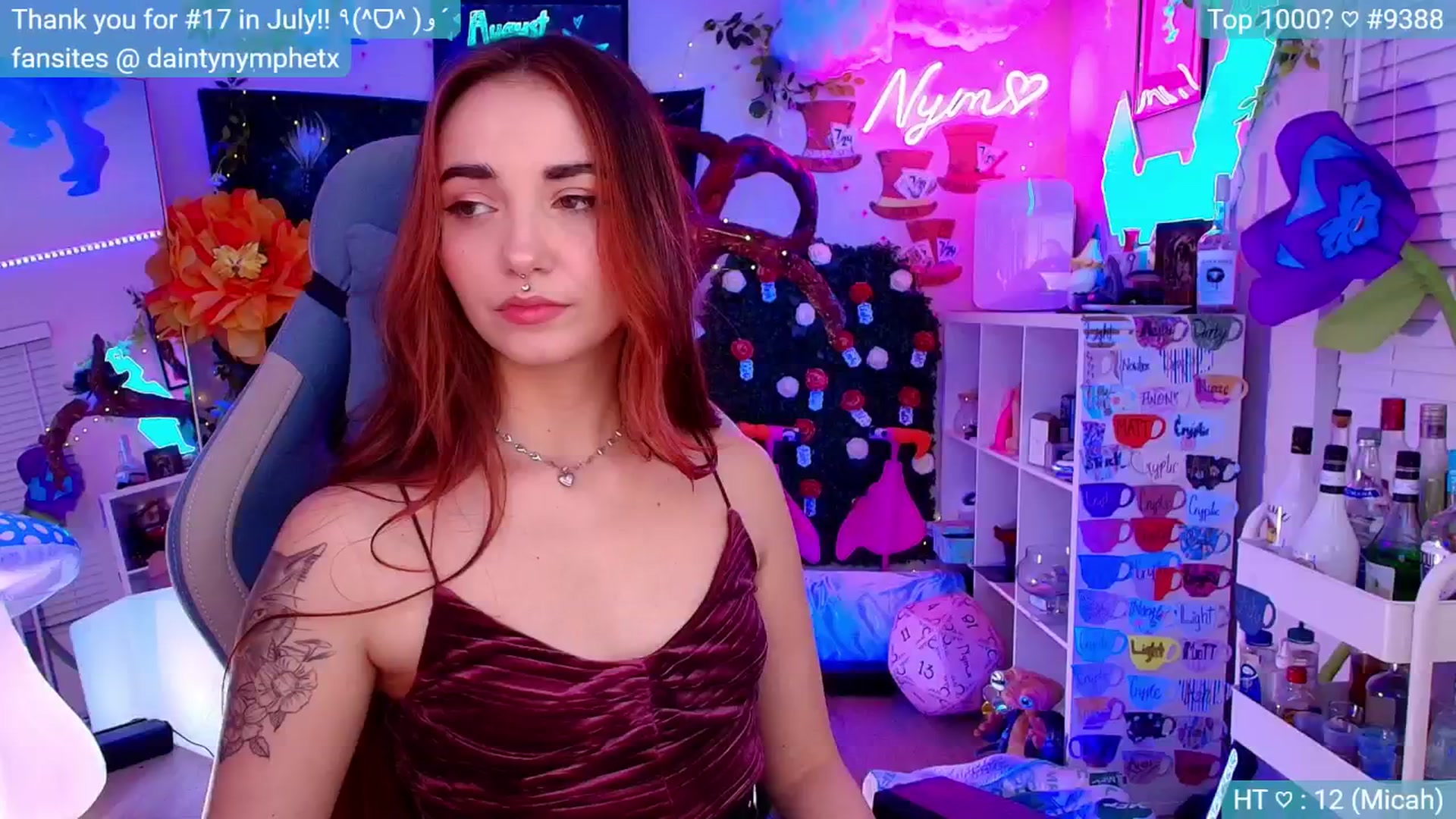 Gallery image thumbnail from Nym_x's myfreecams stream on, 08/19/2024, 04:23 image 5 of 20