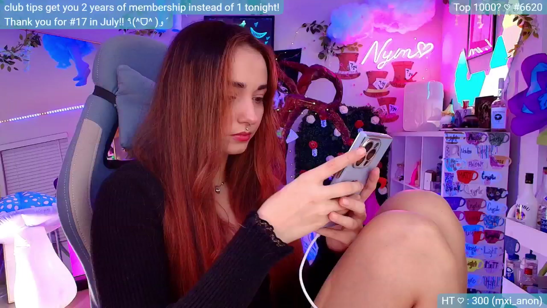 Gallery image thumbnail from Nym_x's myfreecams stream on, 08/25/2024, 04:43 image 2 of 20