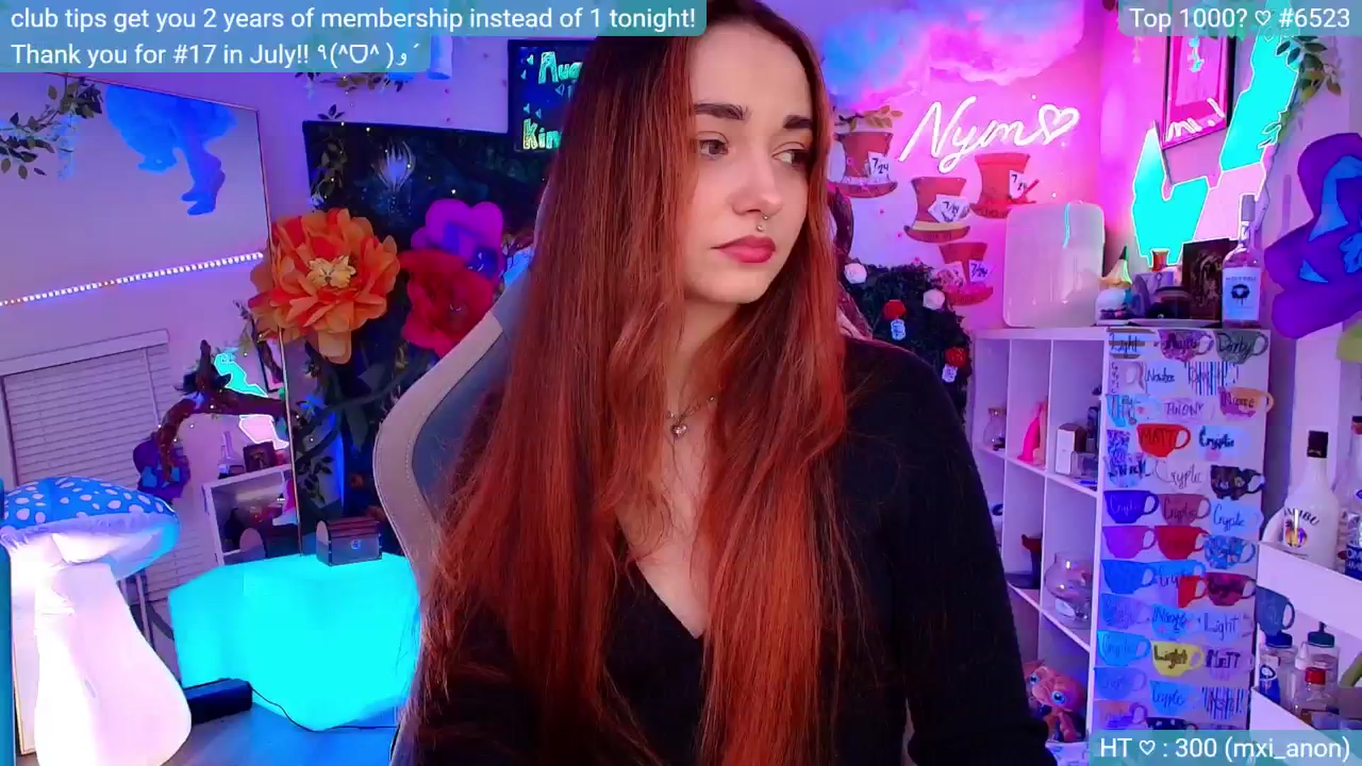 Gallery image thumbnail from Nym_x's myfreecams stream on, 08/25/2024, 07:29 image 7 of 20